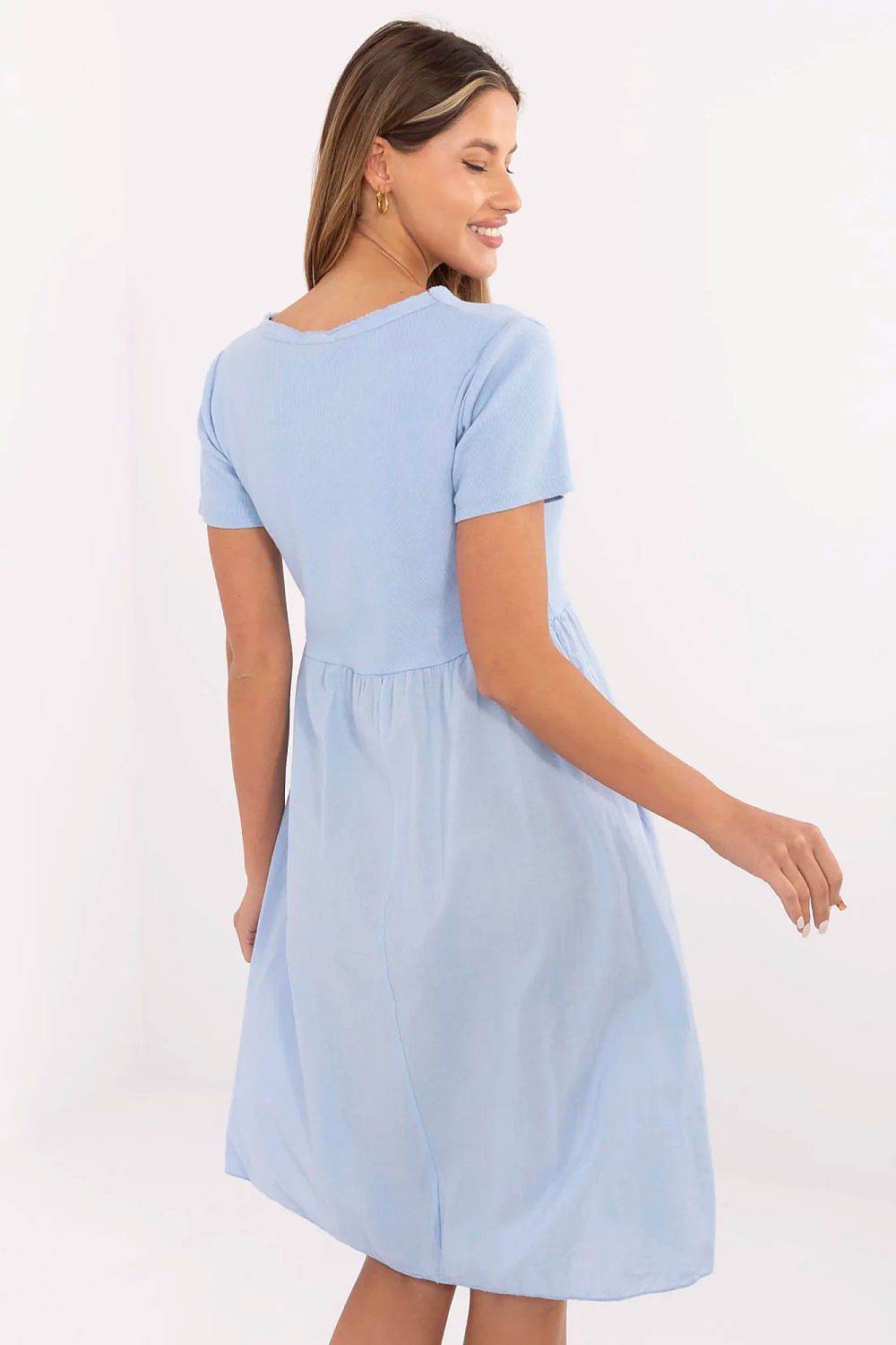 Flared Summer Dress with Breathable Cotton Blend - INDIEZ COUTURE
