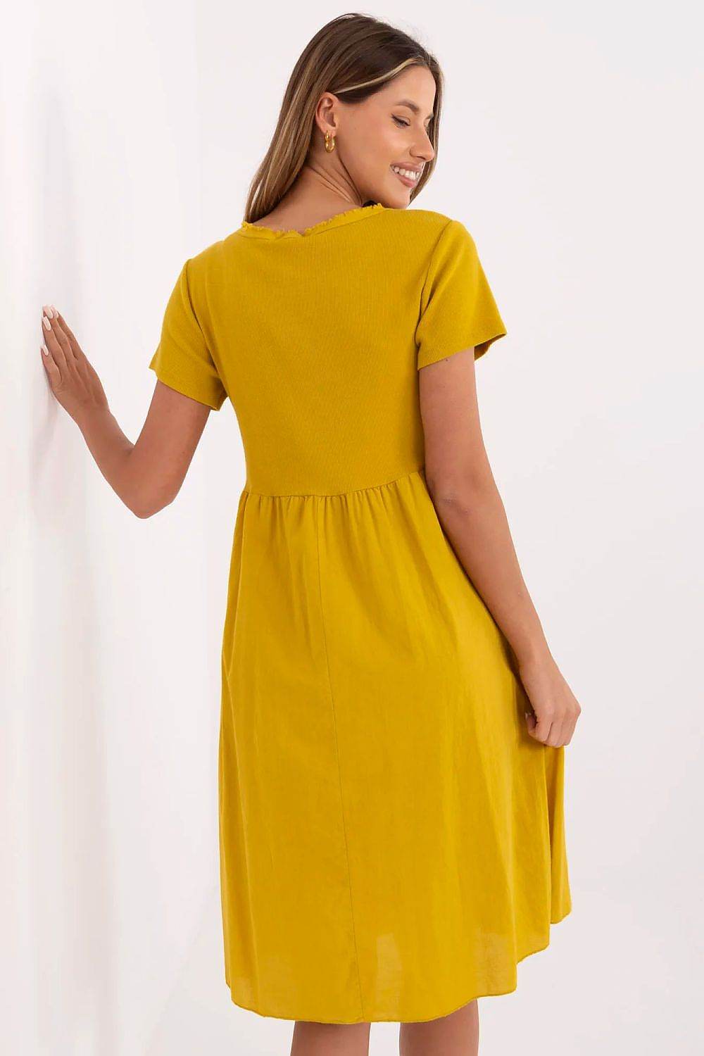 Flared Summer Dress with Breathable Cotton Blend - INDIEZ COUTURE