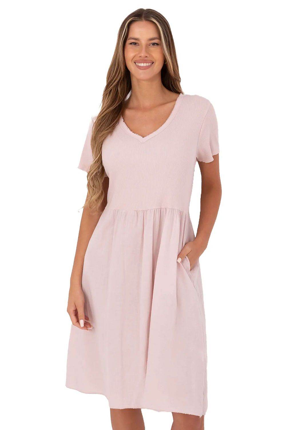Flared Summer Dress with Breathable Cotton Blend - INDIEZ COUTURE