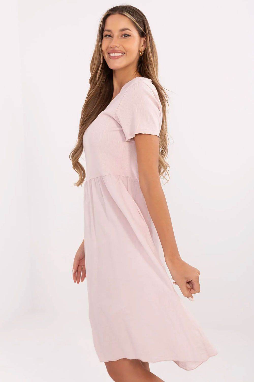 Flared Summer Dress with Breathable Cotton Blend - INDIEZ COUTURE