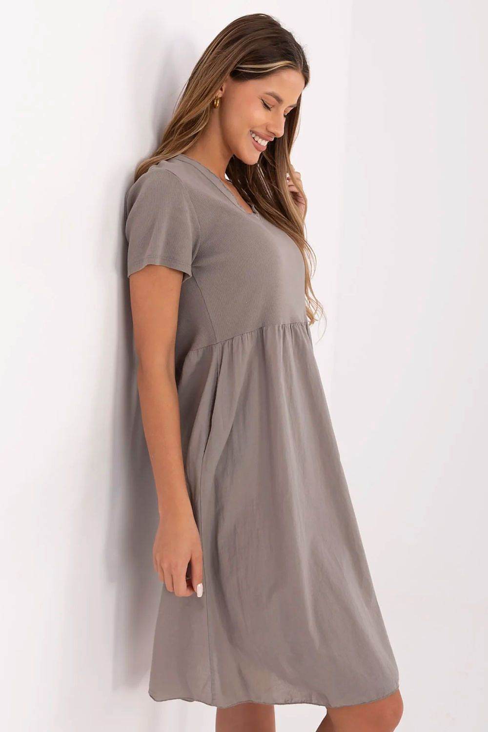 Flared Summer Dress with Breathable Cotton Blend - INDIEZ COUTURE