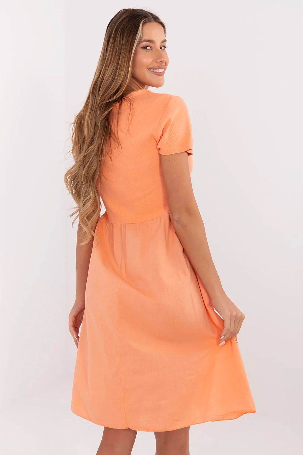 Flared Summer Dress with Breathable Cotton Blend - INDIEZ COUTURE