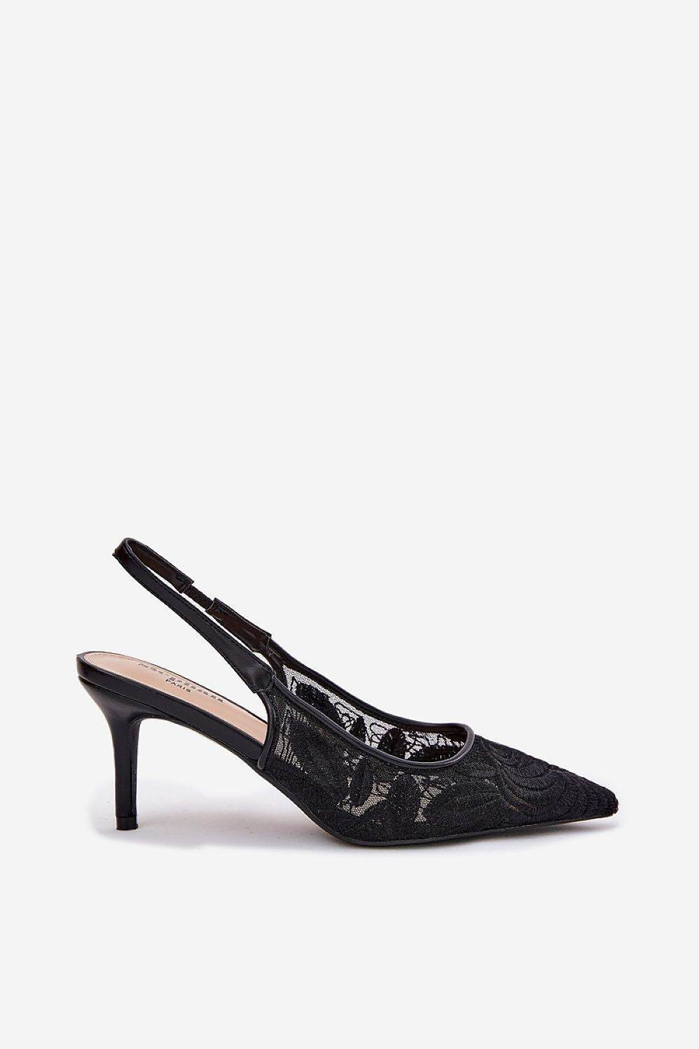 Elegant Lace Pumps with Pointed Toe Design - INDIEZ COUTURE