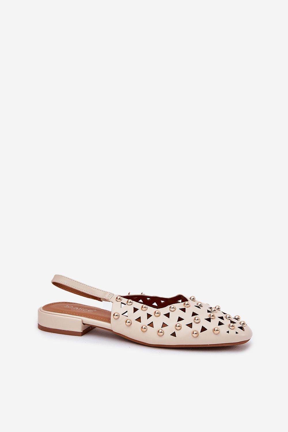 Elegant Ballet Flats with Breathable Lacy Design - INDIEZ COUTURE