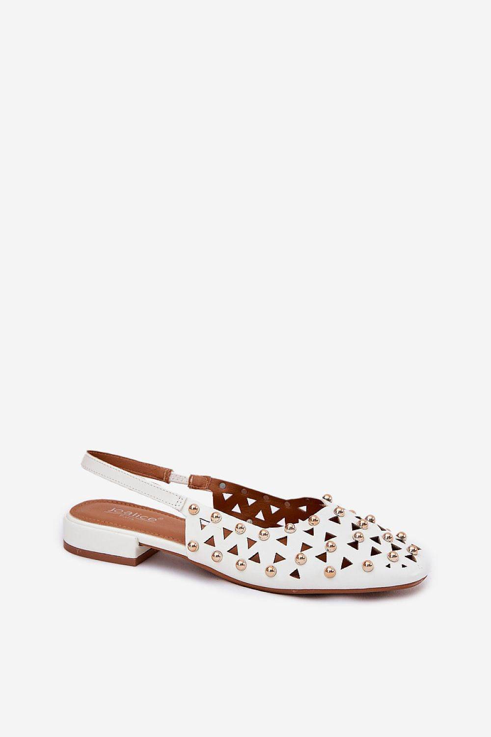 Elegant Ballet Flats with Breathable Lacy Design - INDIEZ COUTURE