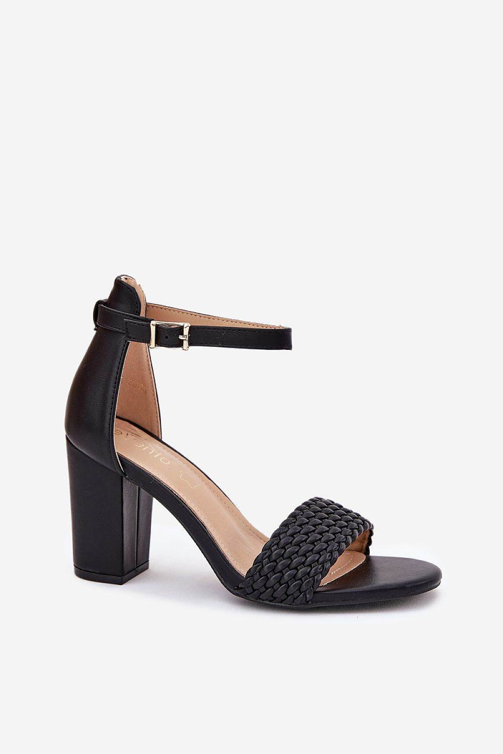 Eco-Leather Women's Sandals with Braided Strap - INDIEZ COUTURE