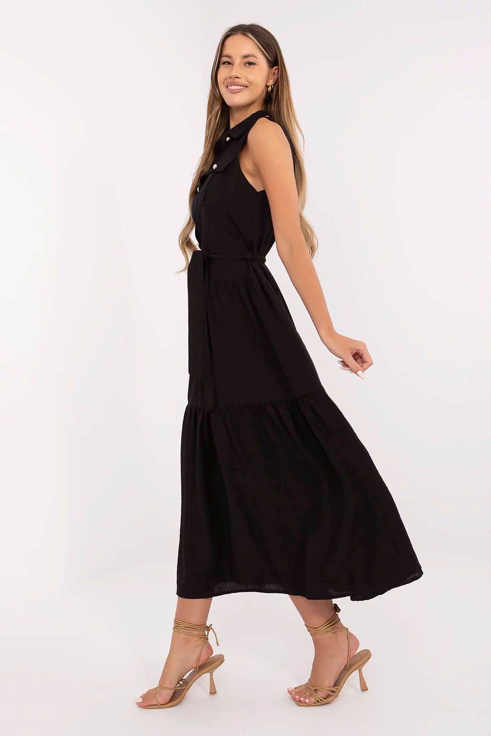 Elegant Maxi Daydress with Flared Cut Design - INDIEZ COUTURE