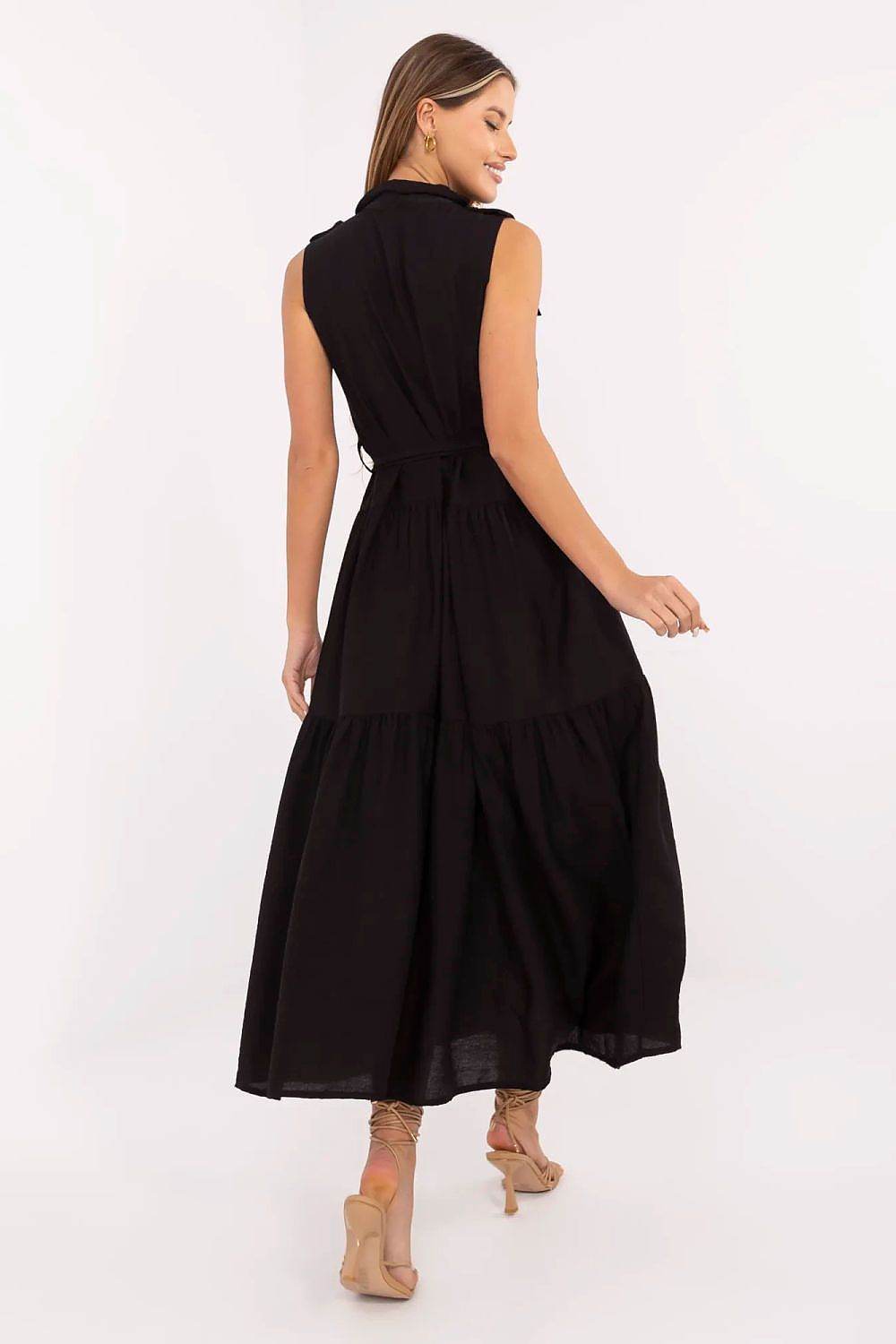 Elegant Maxi Daydress with Flared Cut Design - INDIEZ COUTURE