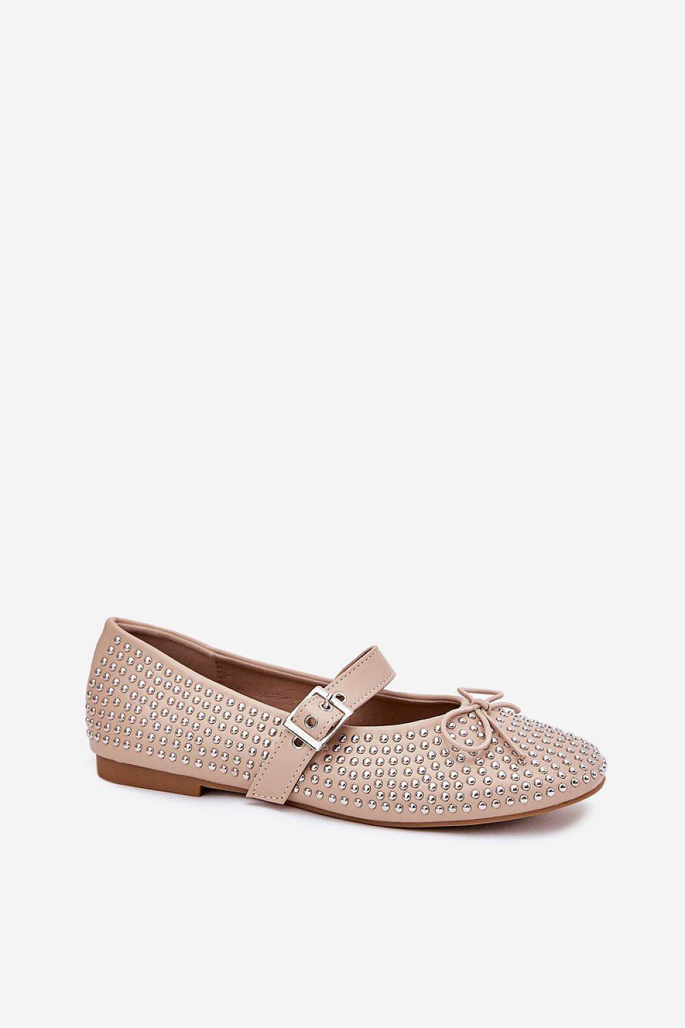 Eco Leather Ballet Flats with Adjustable Strap - INDIEZ COUTURE