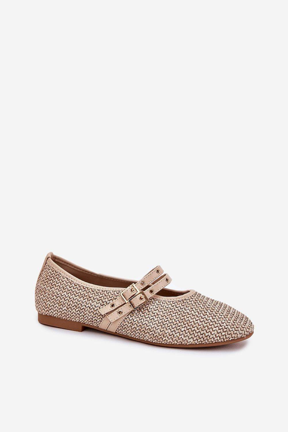 Stylish Braid Ballet Flats with Adjustable Straps - INDIEZ COUTURE