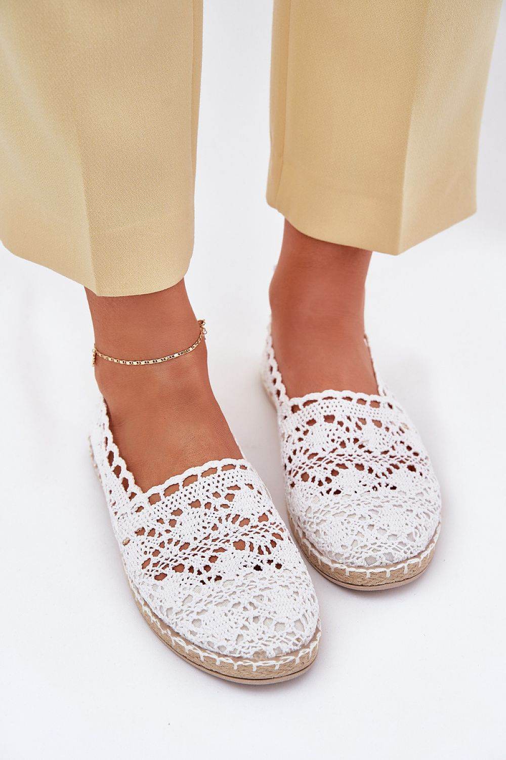Lace Women's Espadrilles with Eco Leather Insole for All Day Comfort - INDIEZ COUTURE