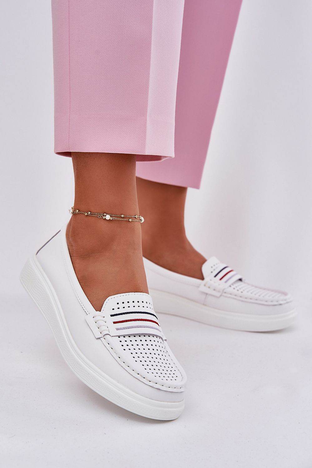 Comfortable Women's Leather Loafers with Soft Insole - INDIEZ COUTURE