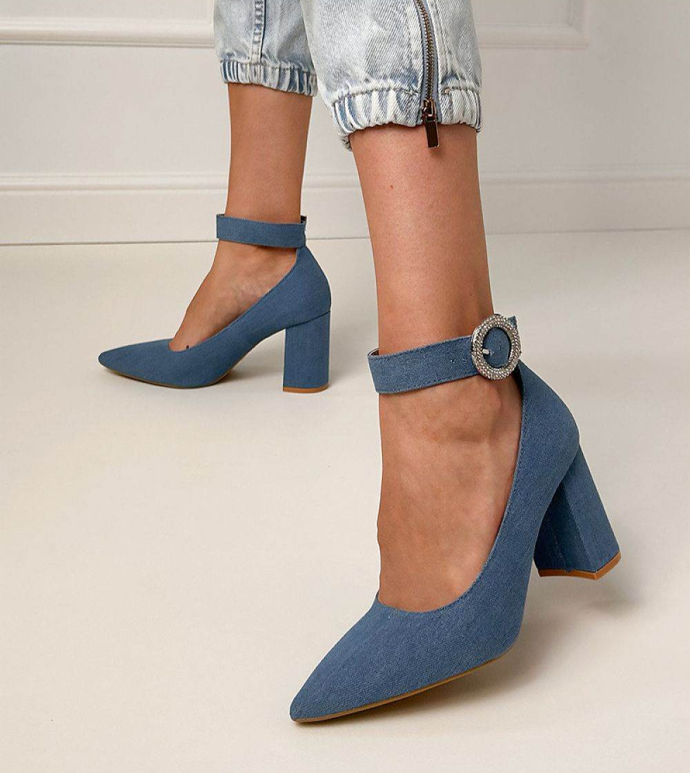 Block heel pumps PRIMO - INDIEZ COUTURE