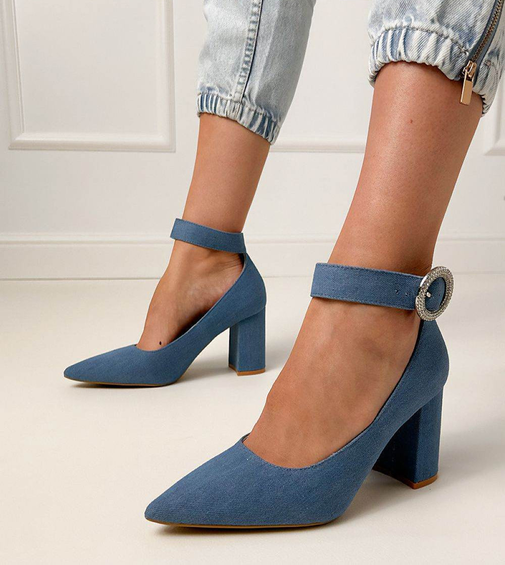 Block heel pumps PRIMO - INDIEZ COUTURE
