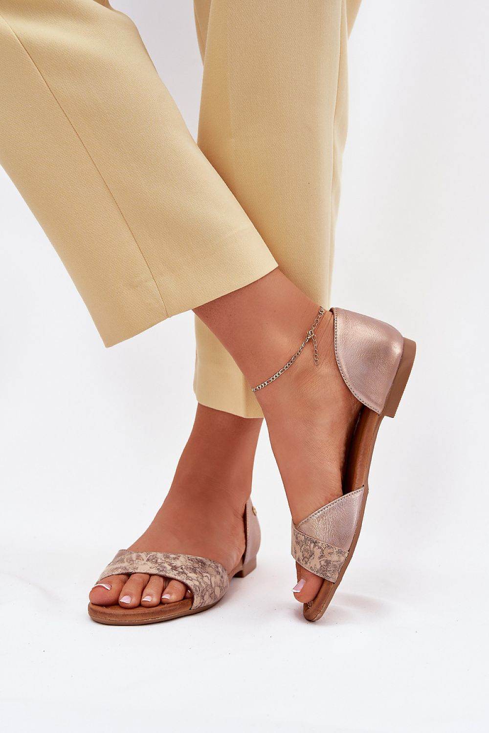 Elegant Women's Leather Sandals for Comfort - INDIEZ COUTURE