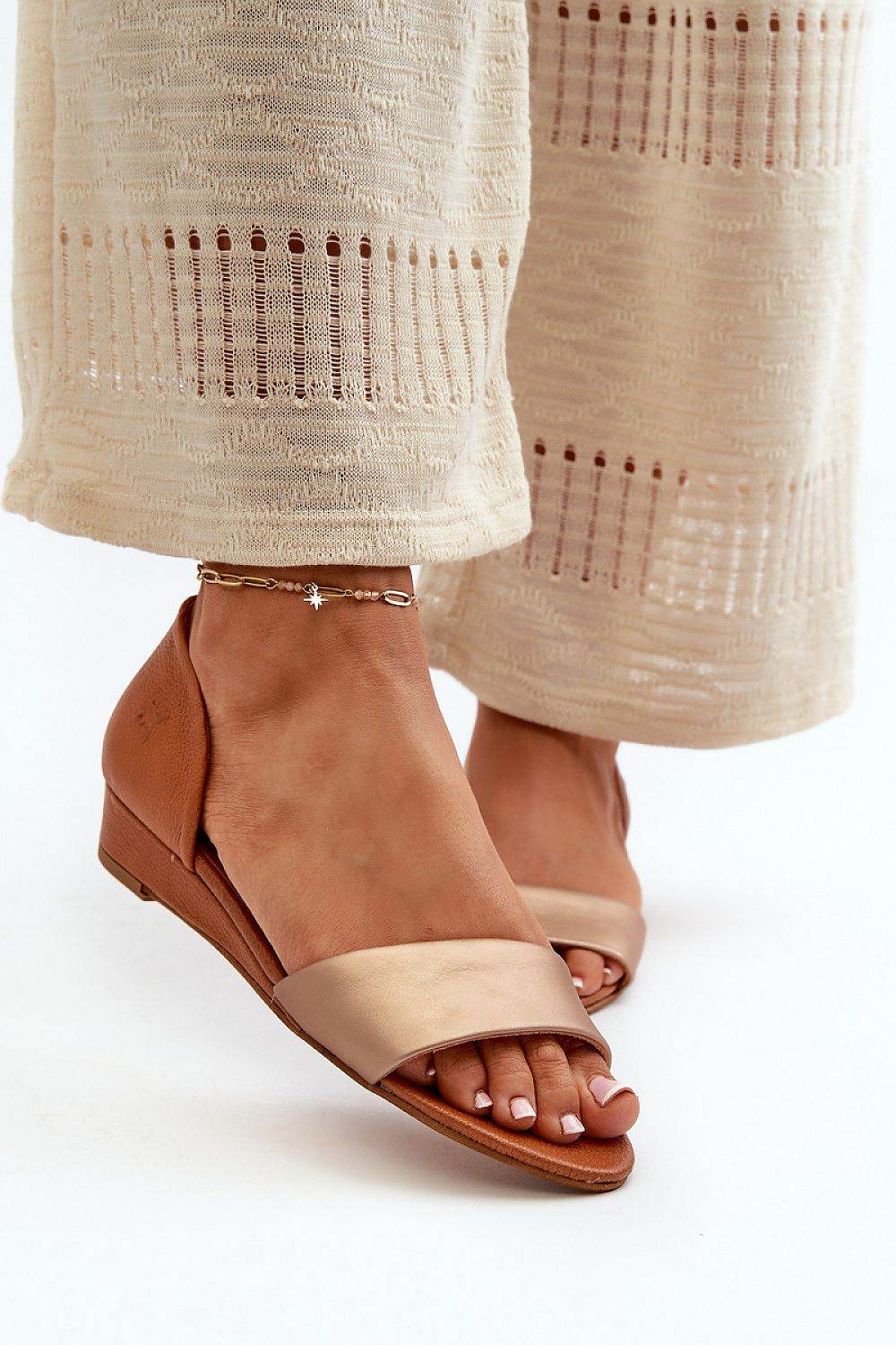 Handmade Classic Women's Sandals in Natural Leather - INDIEZ COUTURE