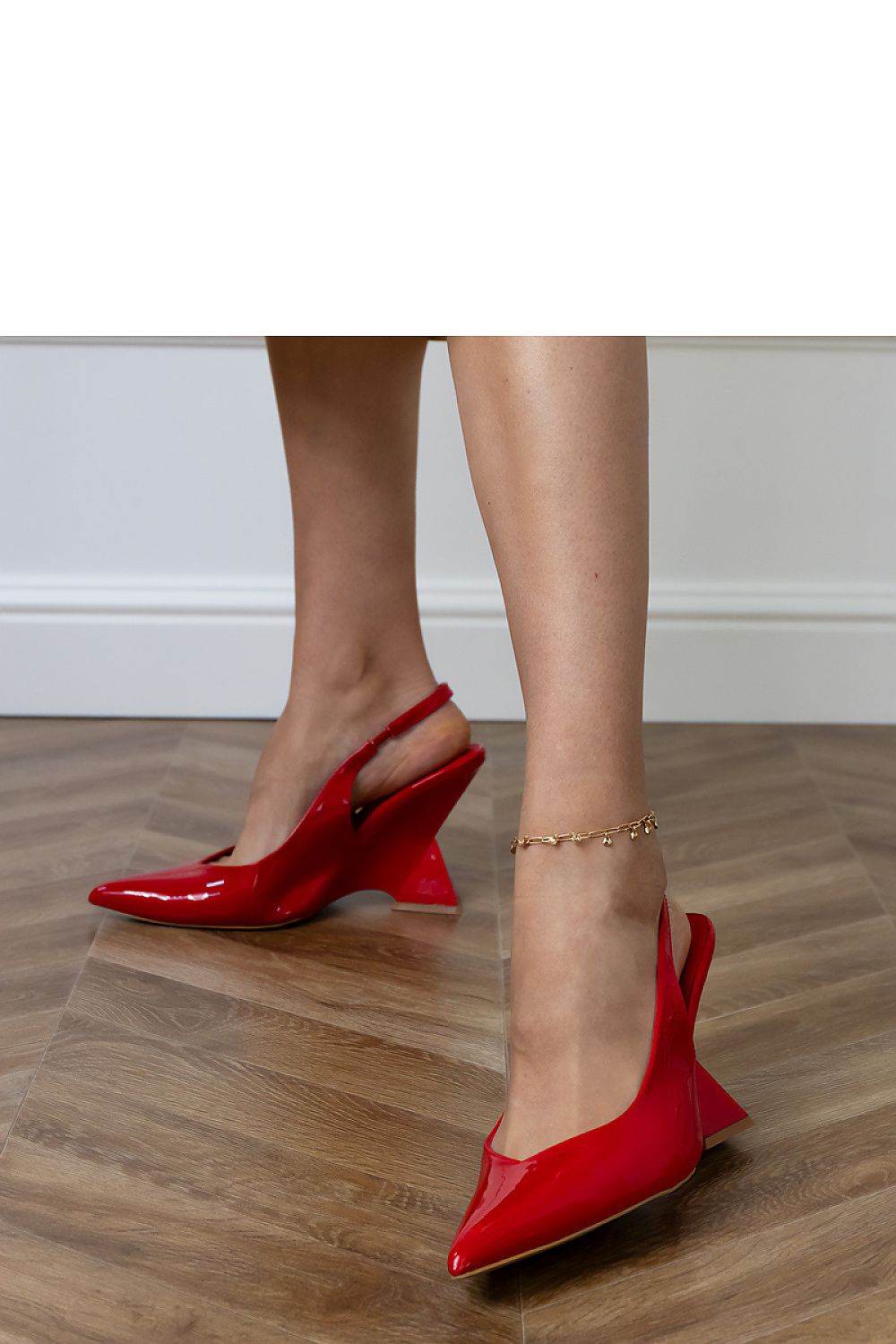 Elegant Patent Leather Heel Pumps with Eco-Leather Insole - INDIEZ COUTURE