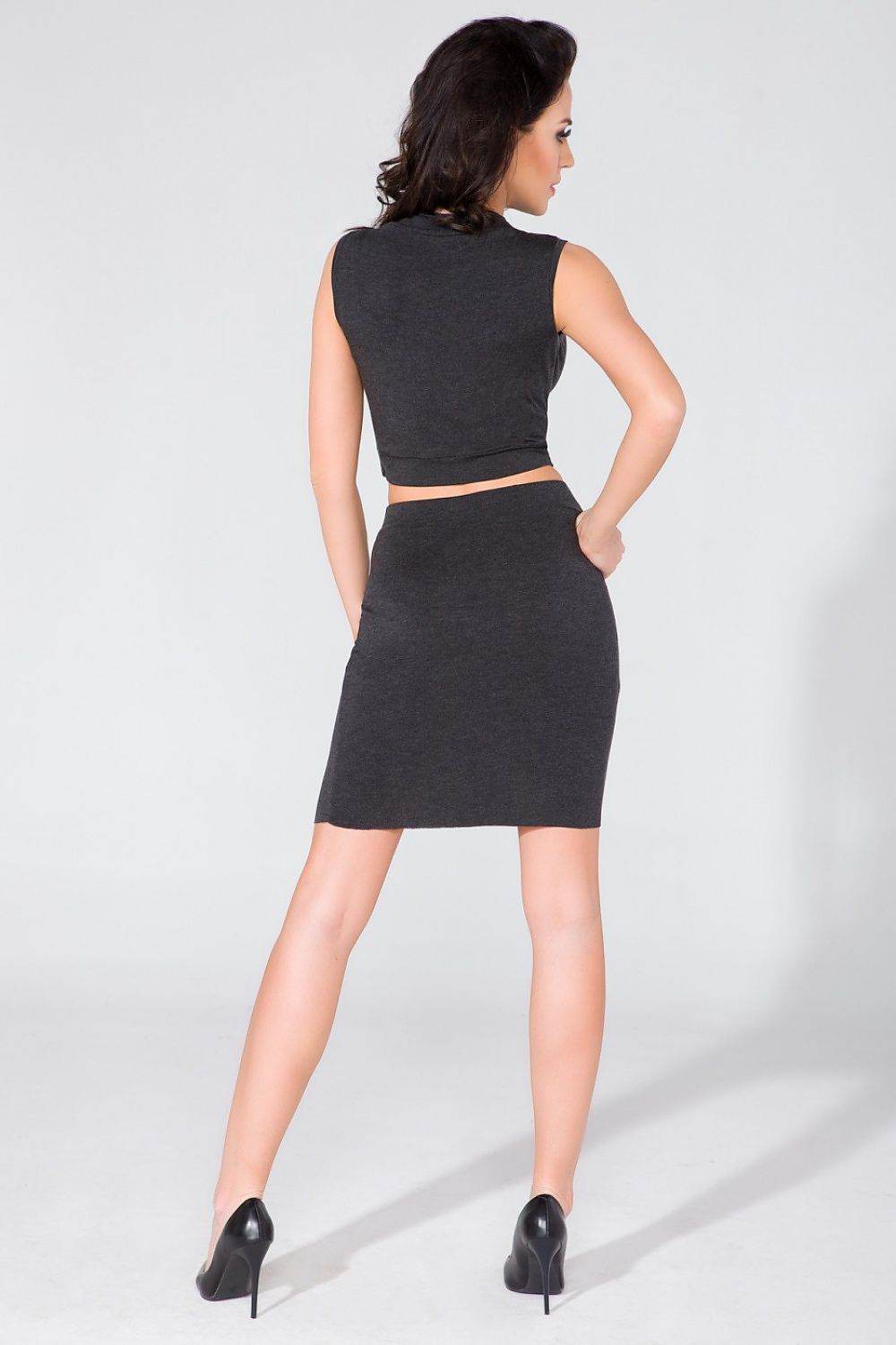 Chic Knit Top with Half-Golf Neckline - INDIEZ COUTURE