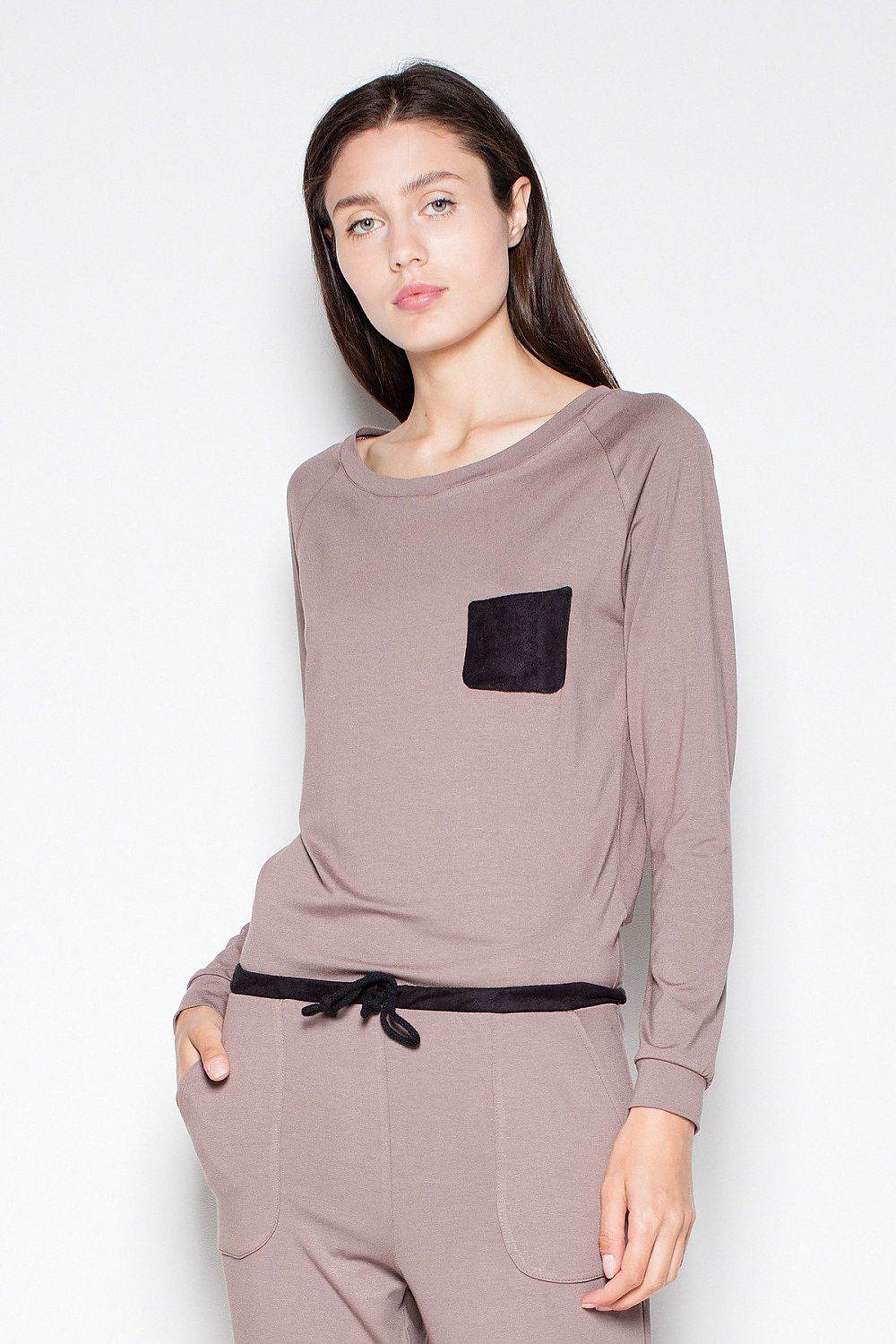 Chic Long-Sleeve Overall Jumpsuit with Contrasting Belt - INDIEZ COUTURE