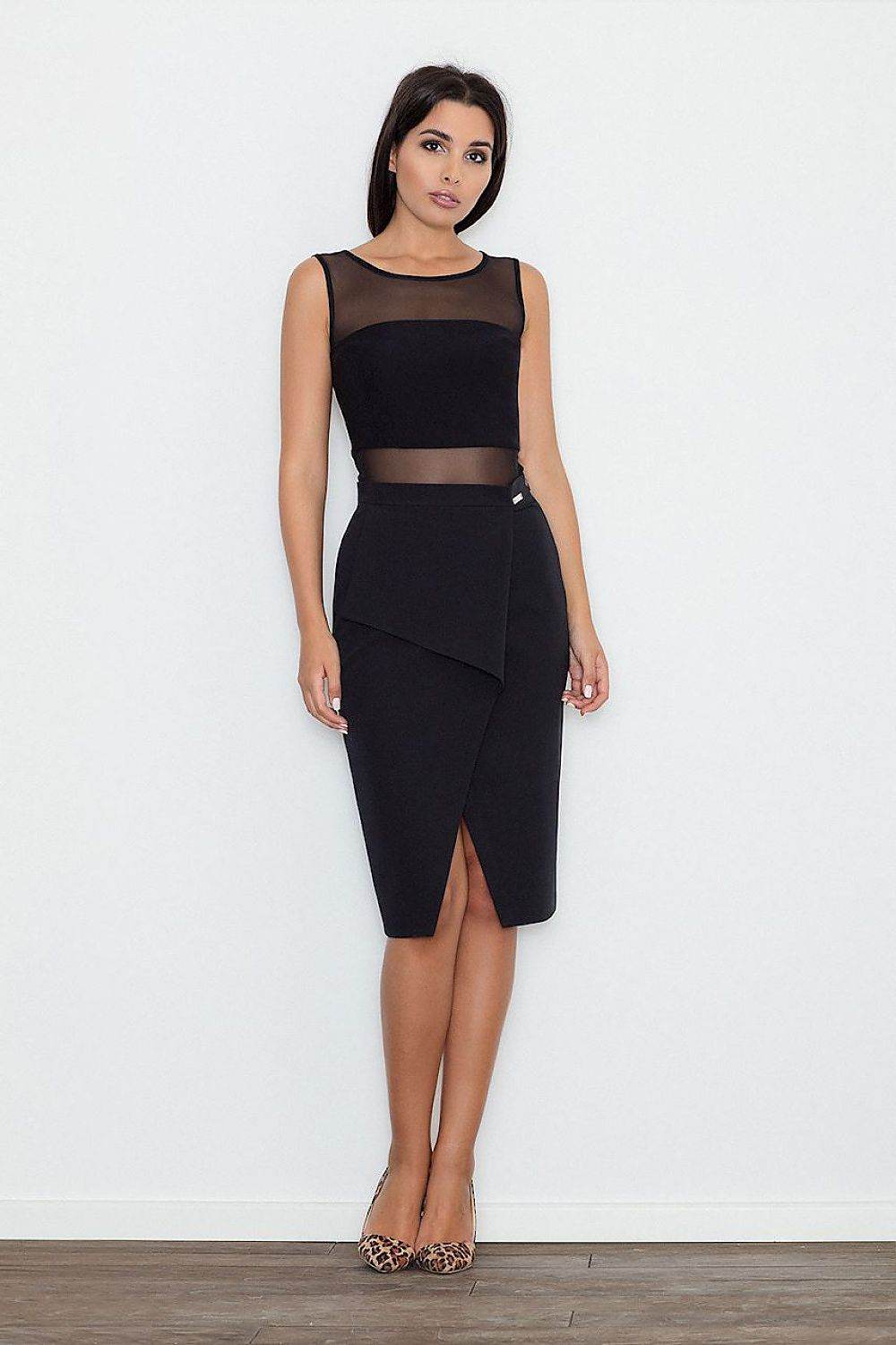 Classic Cotton Skirt with Front Flap and Belt - INDIEZ COUTURE