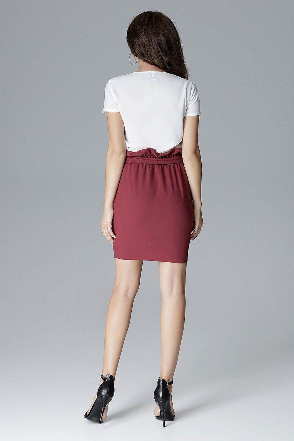 Fitted Pleated Skirt with Slide Pockets - INDIEZ COUTURE