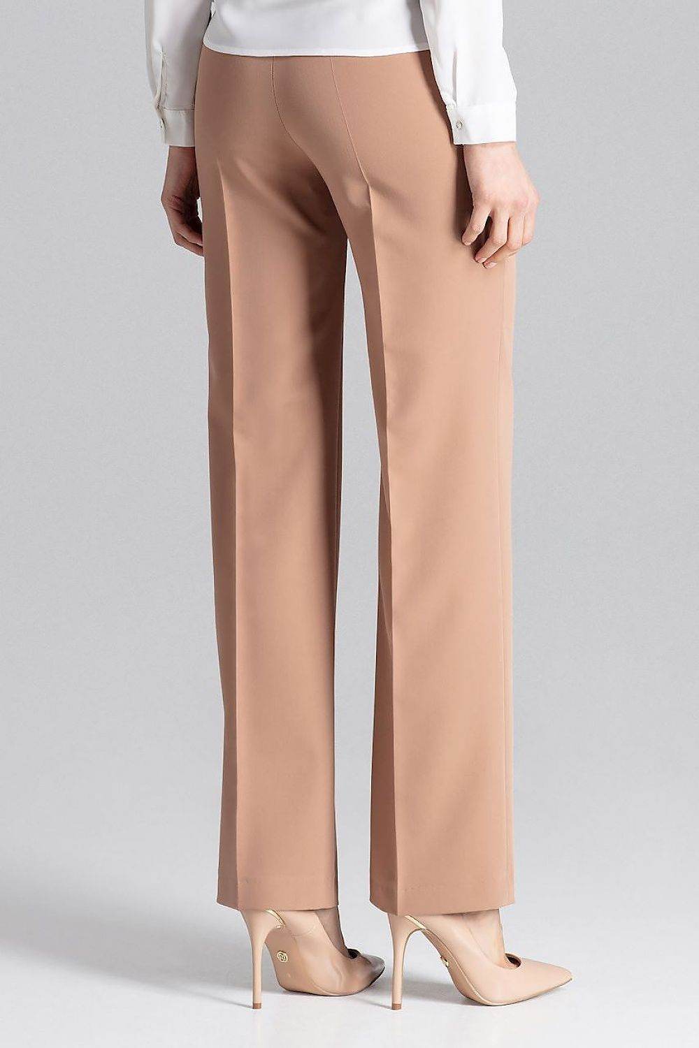 Wide Leg Trousers with Side Zipper by Figl - INDIEZ COUTURE