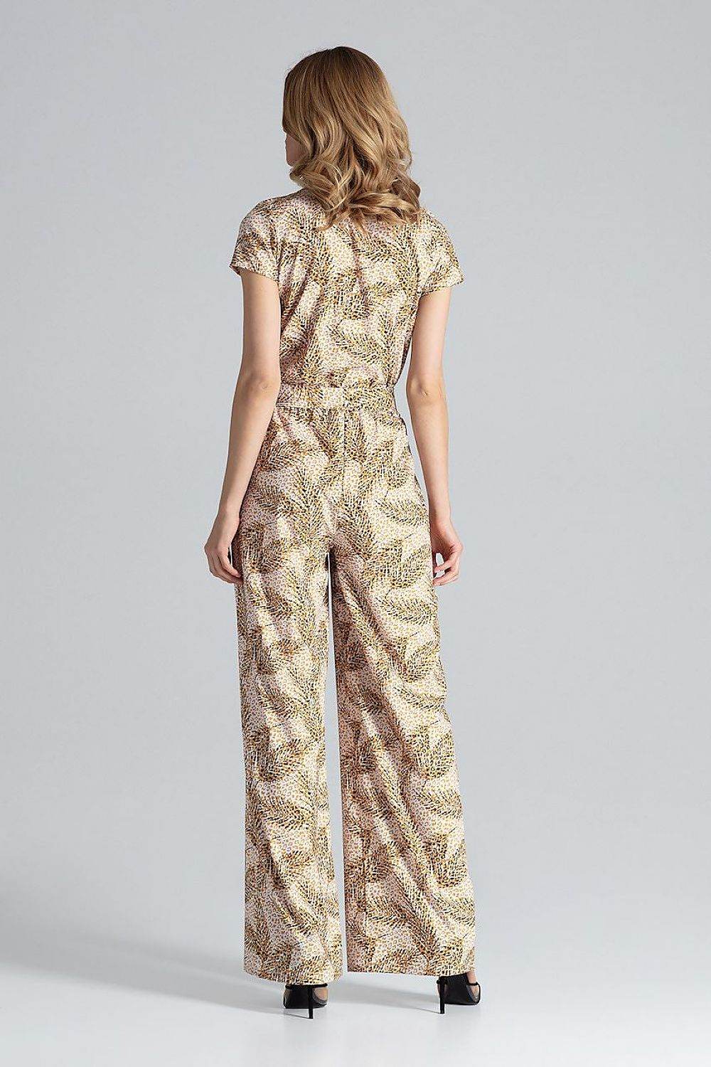 Elegant V-Neck Jumpsuit with Wide Legs - INDIEZ COUTURE