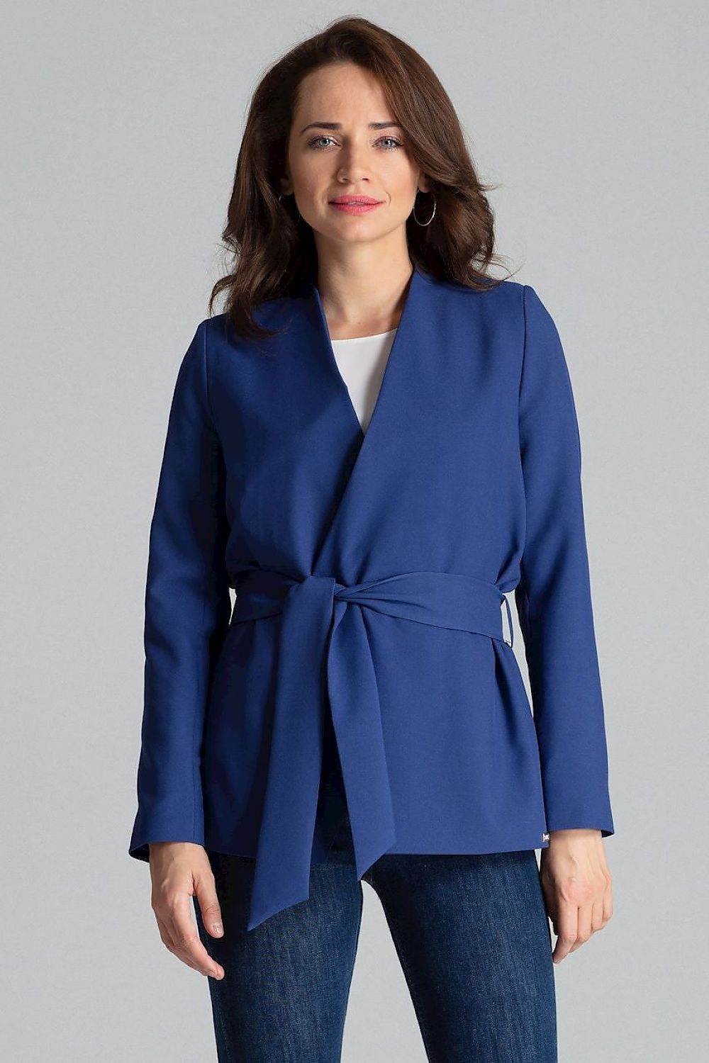Lilac Straight Jacket with Asymmetrical Front - INDIEZ COUTURE