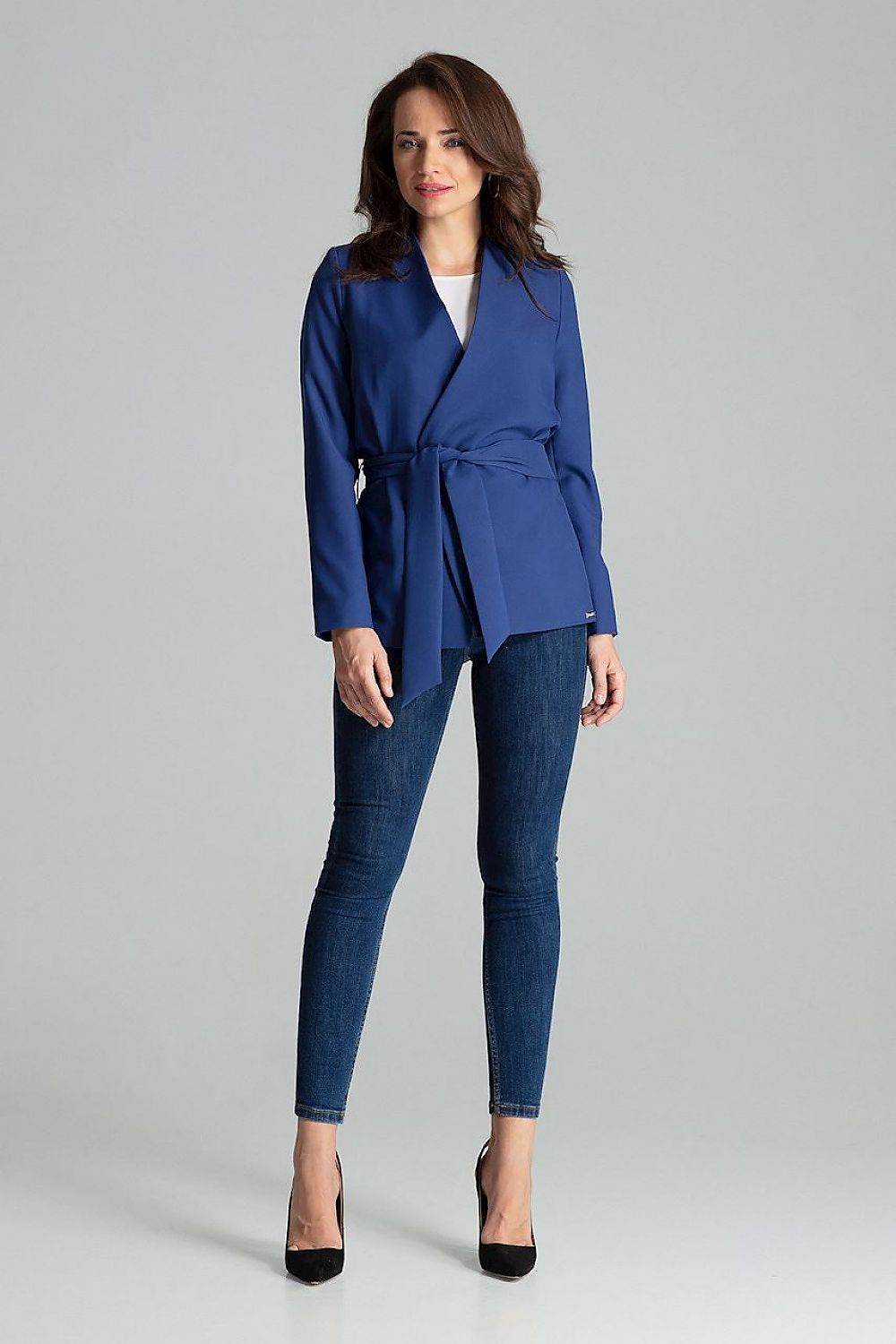Lilac Straight Jacket with Asymmetrical Front - INDIEZ COUTURE