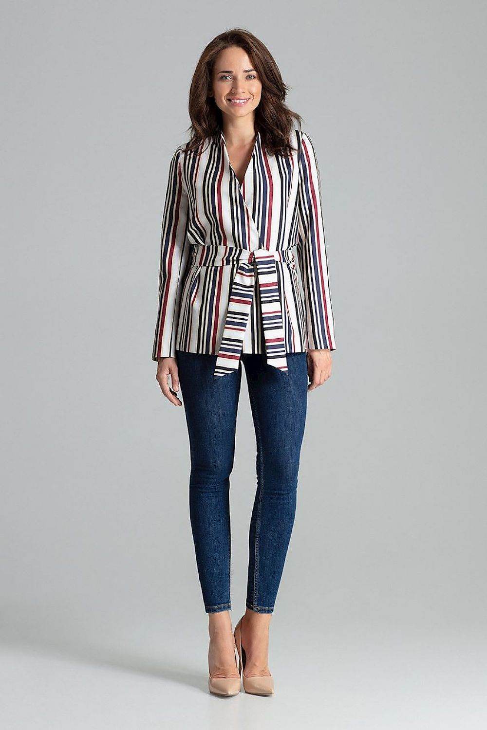 Lilac Straight Jacket with Asymmetrical Front - INDIEZ COUTURE