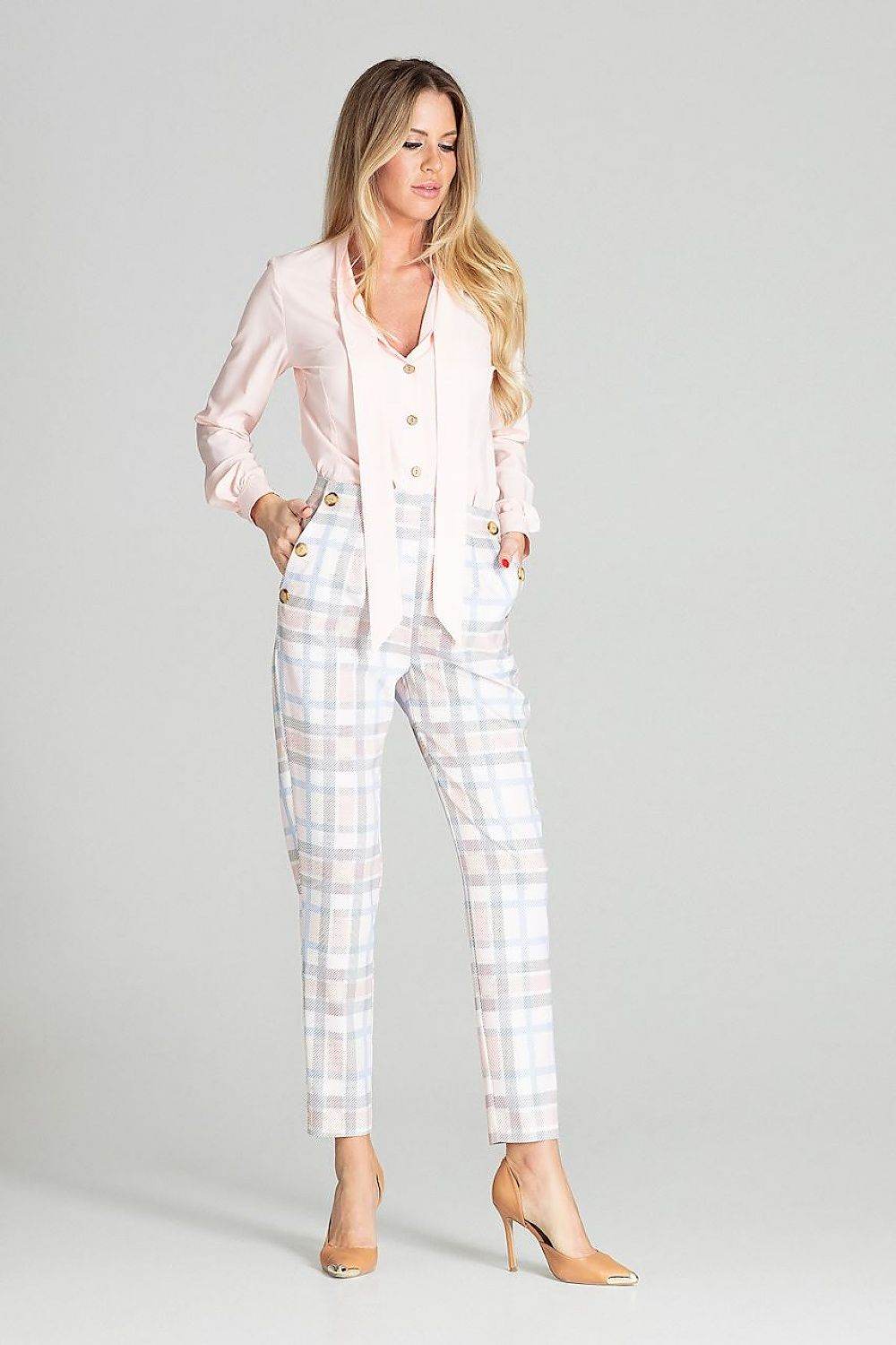 White Spring Long Sleeve Shirt with Cheese Neckline and Decorative Sash - INDIEZ COUTURE