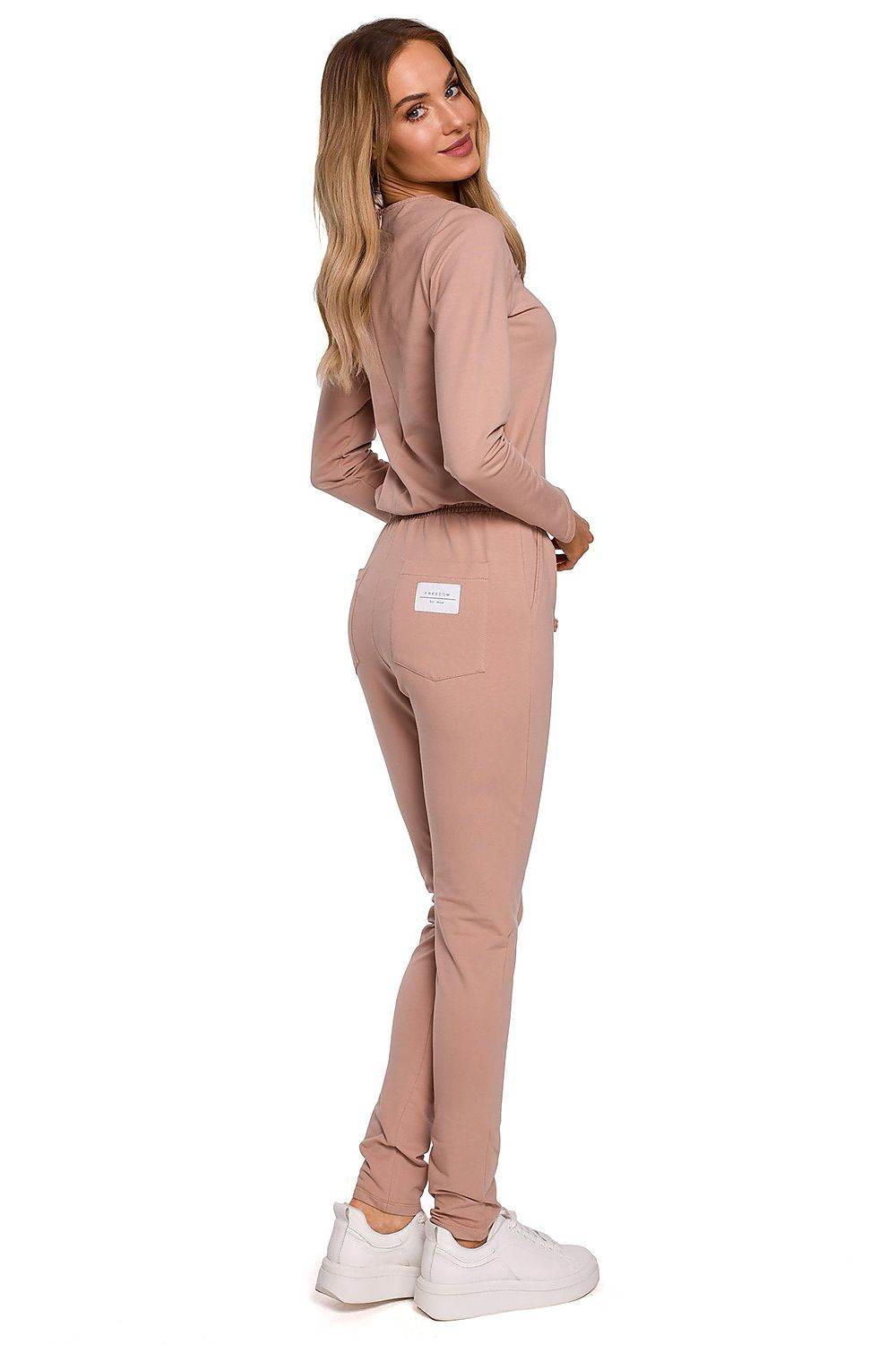 Fitted Women's One-Piece Jumpsuit with Adjustable Waistband - INDIEZ COUTURE