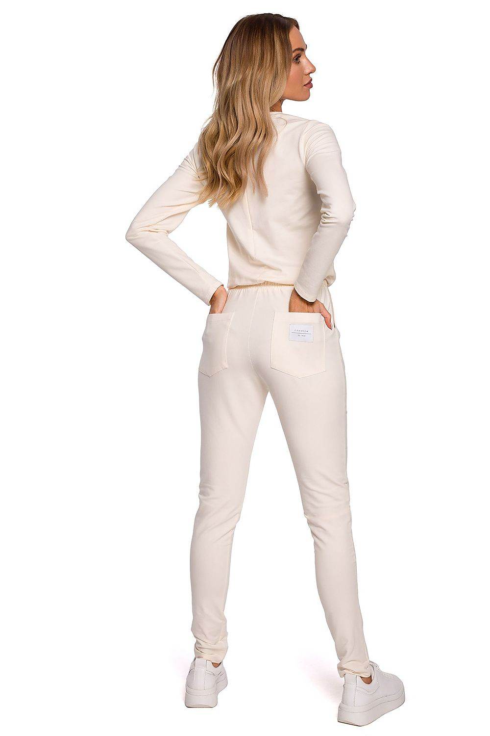 Fitted Women's One-Piece Jumpsuit with Adjustable Waistband - INDIEZ COUTURE