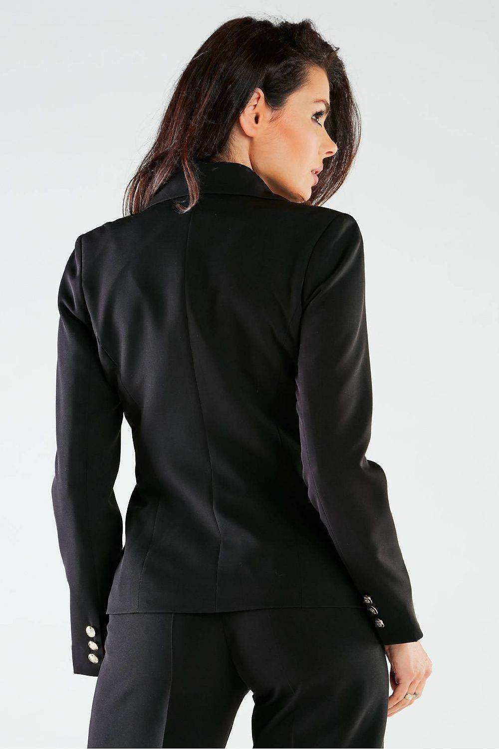 Lightly Tailored Double-Breasted Jacket with Wide Lapels - INDIEZ COUTURE