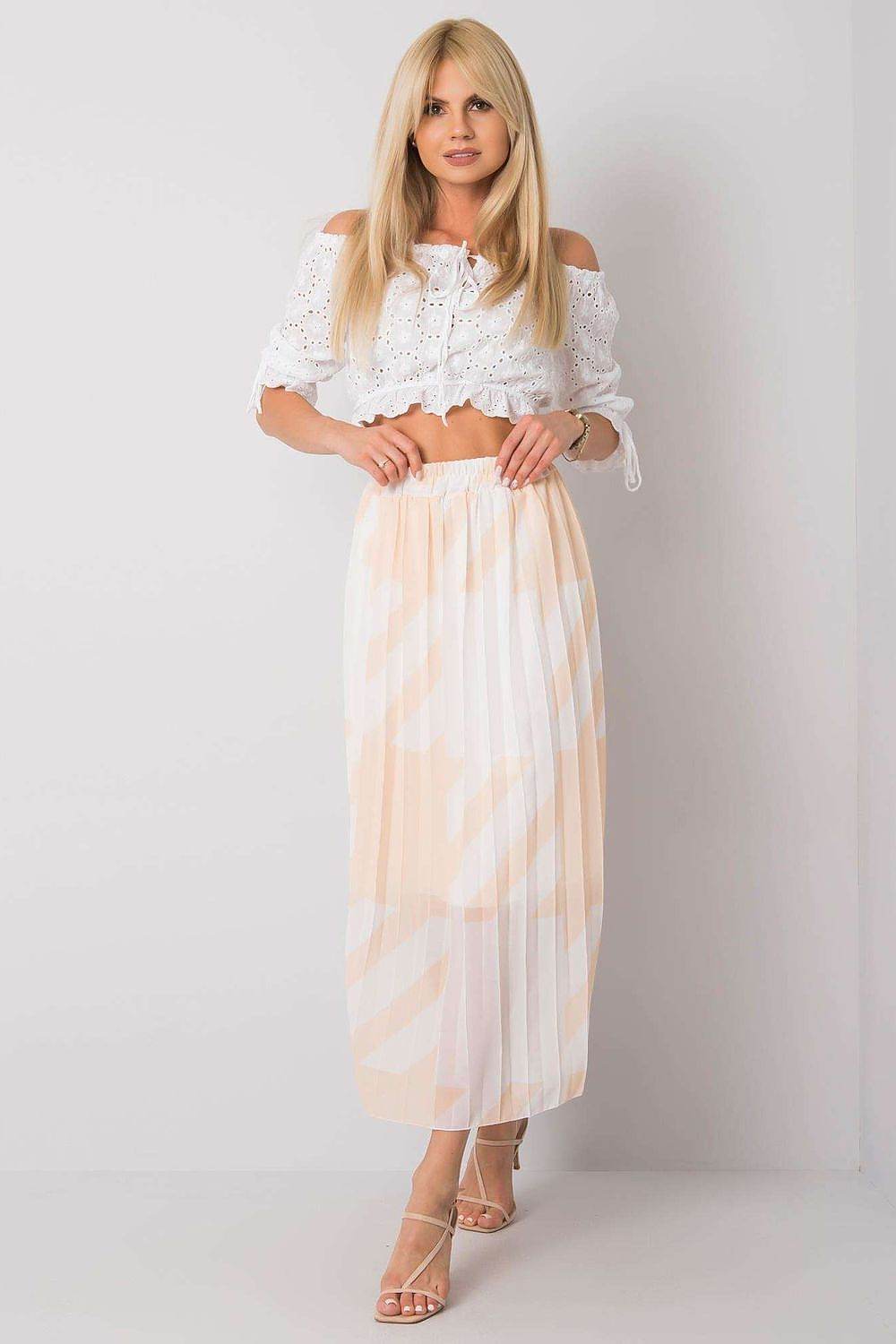 Pleated Summer Skirt with Elastic Waistband - INDIEZ COUTURE
