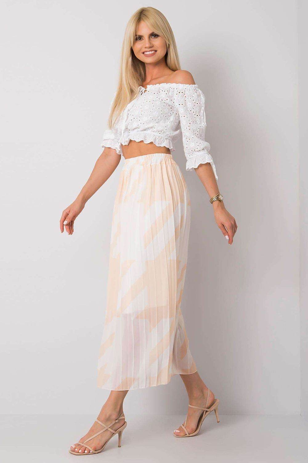 Pleated Summer Skirt with Elastic Waistband - INDIEZ COUTURE