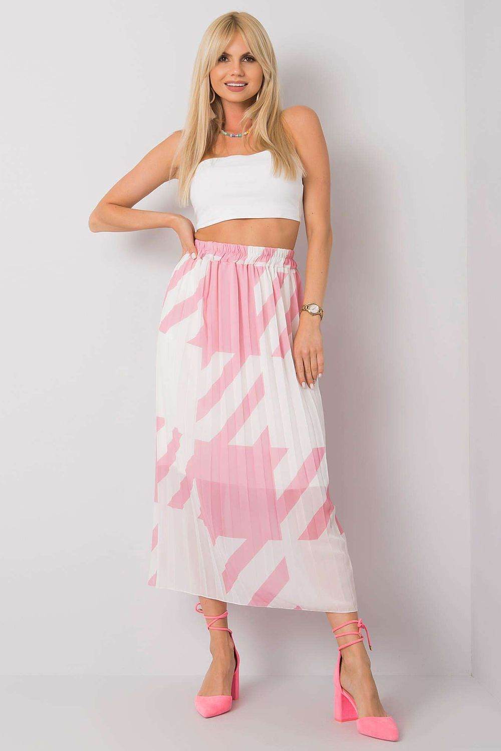 Pleated Summer Skirt with Elastic Waistband - INDIEZ COUTURE