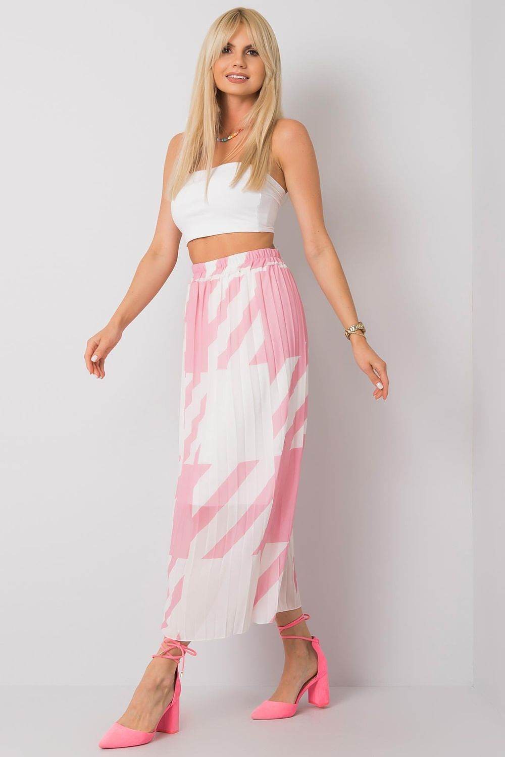 Pleated Summer Skirt with Elastic Waistband - INDIEZ COUTURE