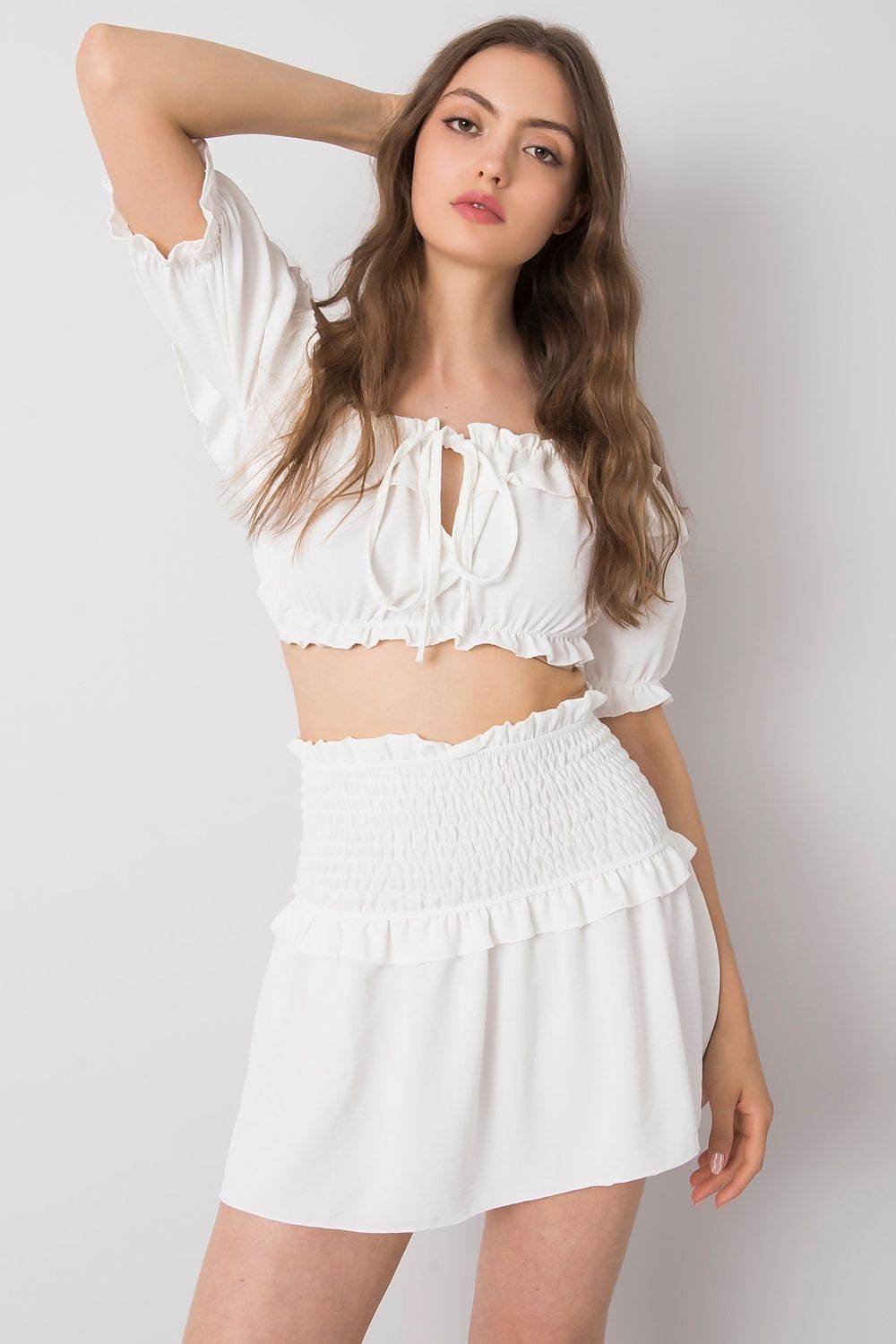 Short Skirt with Wide Elastic Waistband - INDIEZ COUTURE