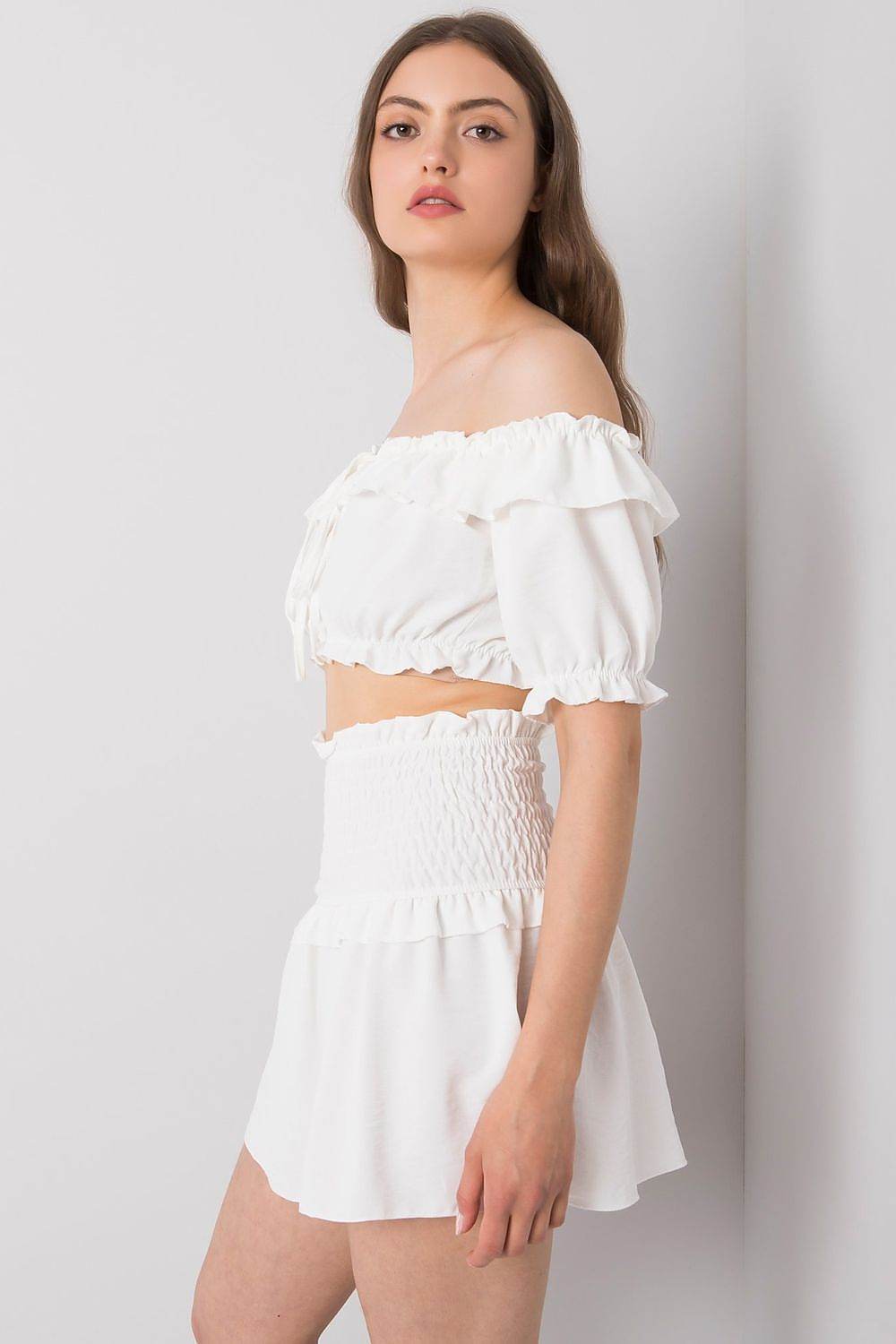 Short Skirt with Wide Elastic Waistband - INDIEZ COUTURE