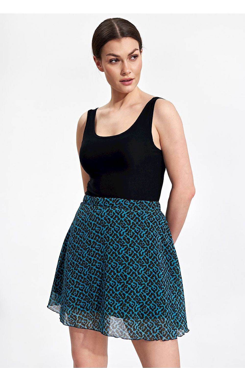Airy Flared Mini Skirt with Lining - INDIEZ COUTURE