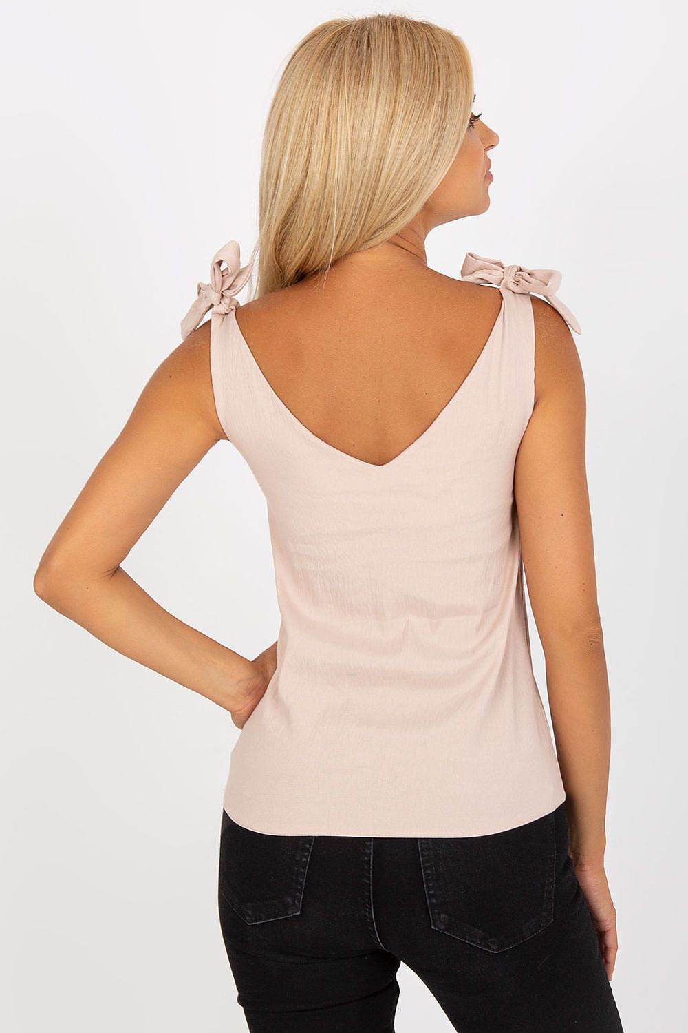 Heart Neckline Top with Decorative Ties - INDIEZ COUTURE