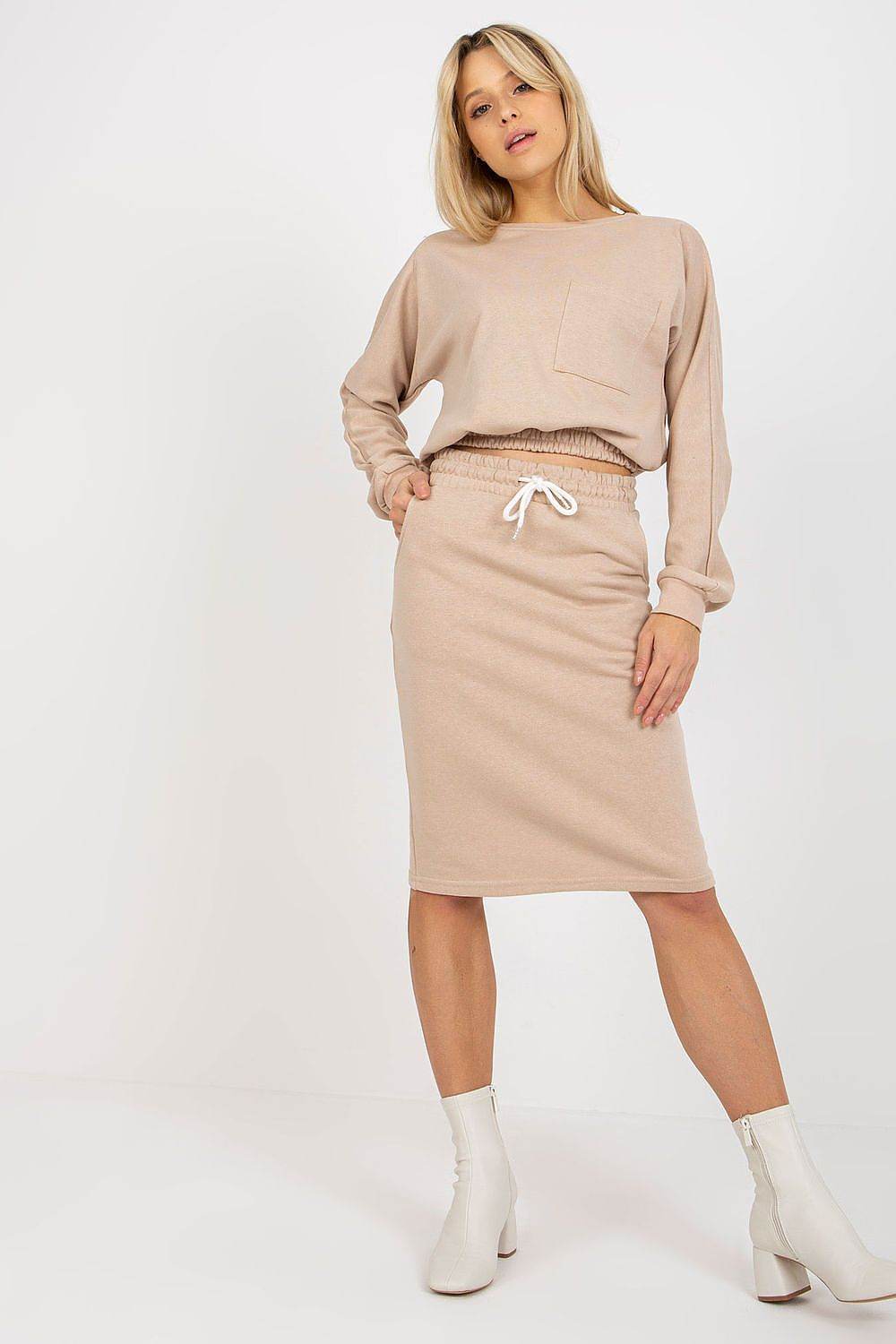 Tracksuit Set with Sweatshirt and Skirt - INDIEZ COUTURE