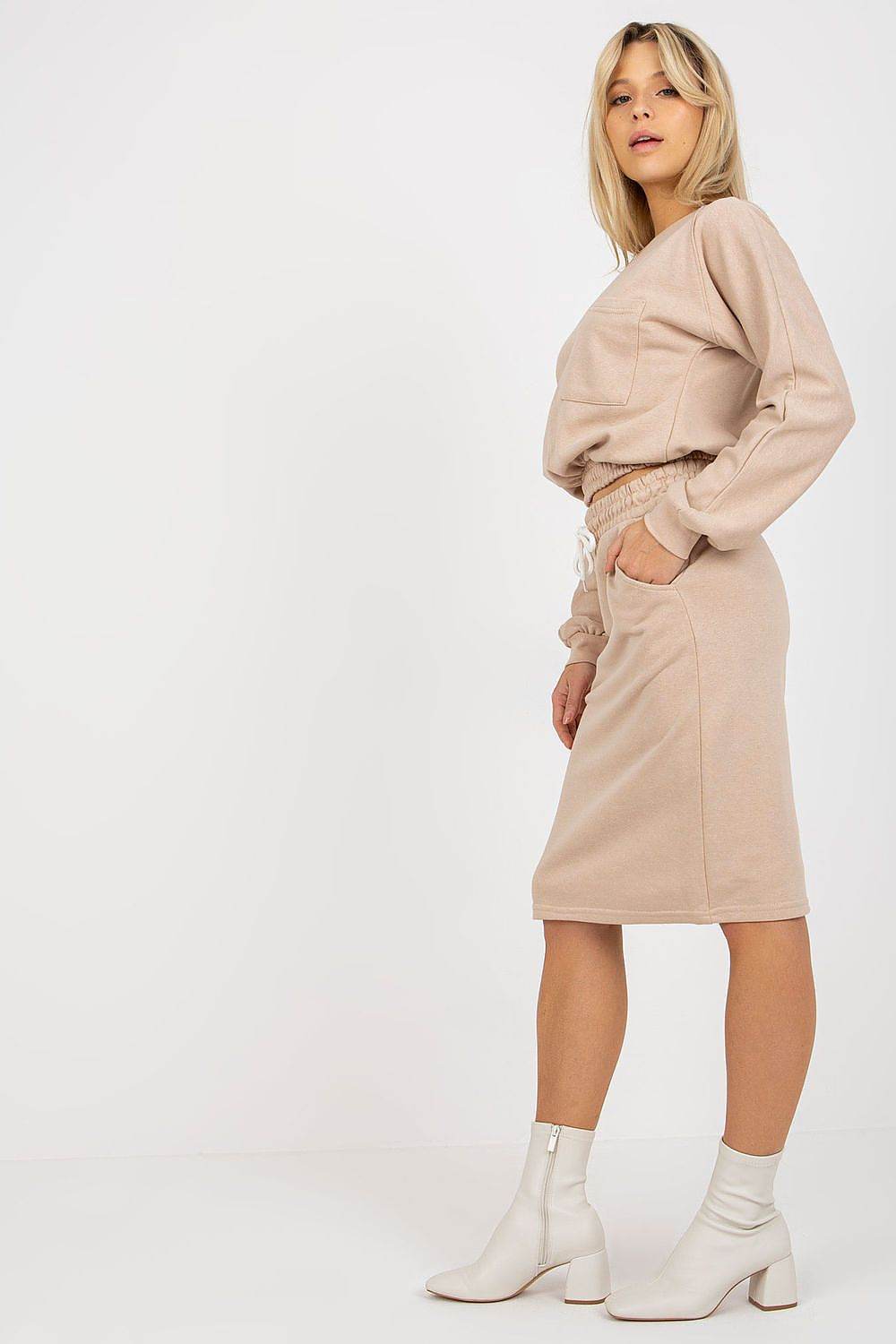 Tracksuit Set with Sweatshirt and Skirt - INDIEZ COUTURE