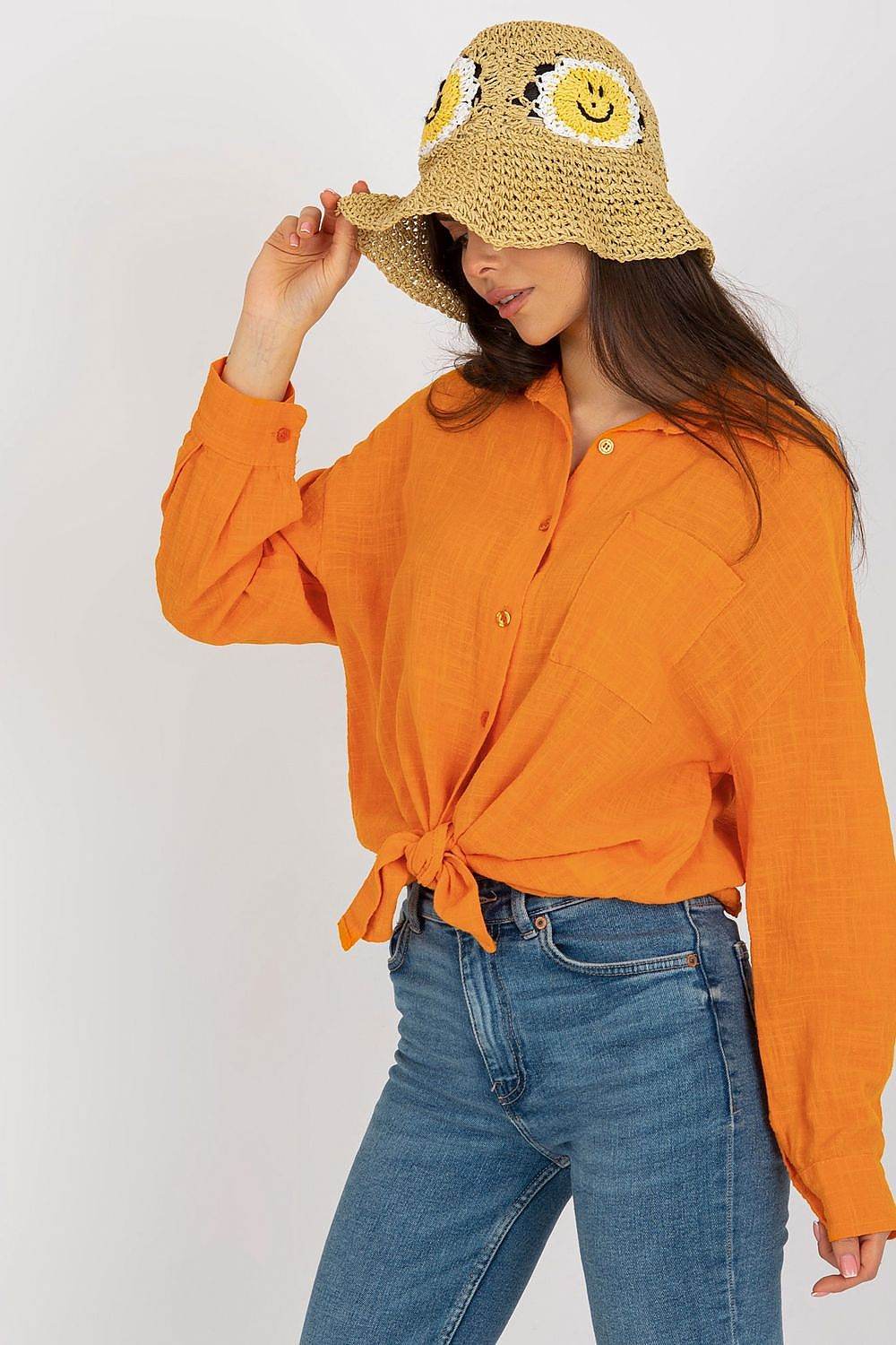 Loose Fit Cotton Long Sleeve Shirt with Front Pocket - INDIEZ COUTURE