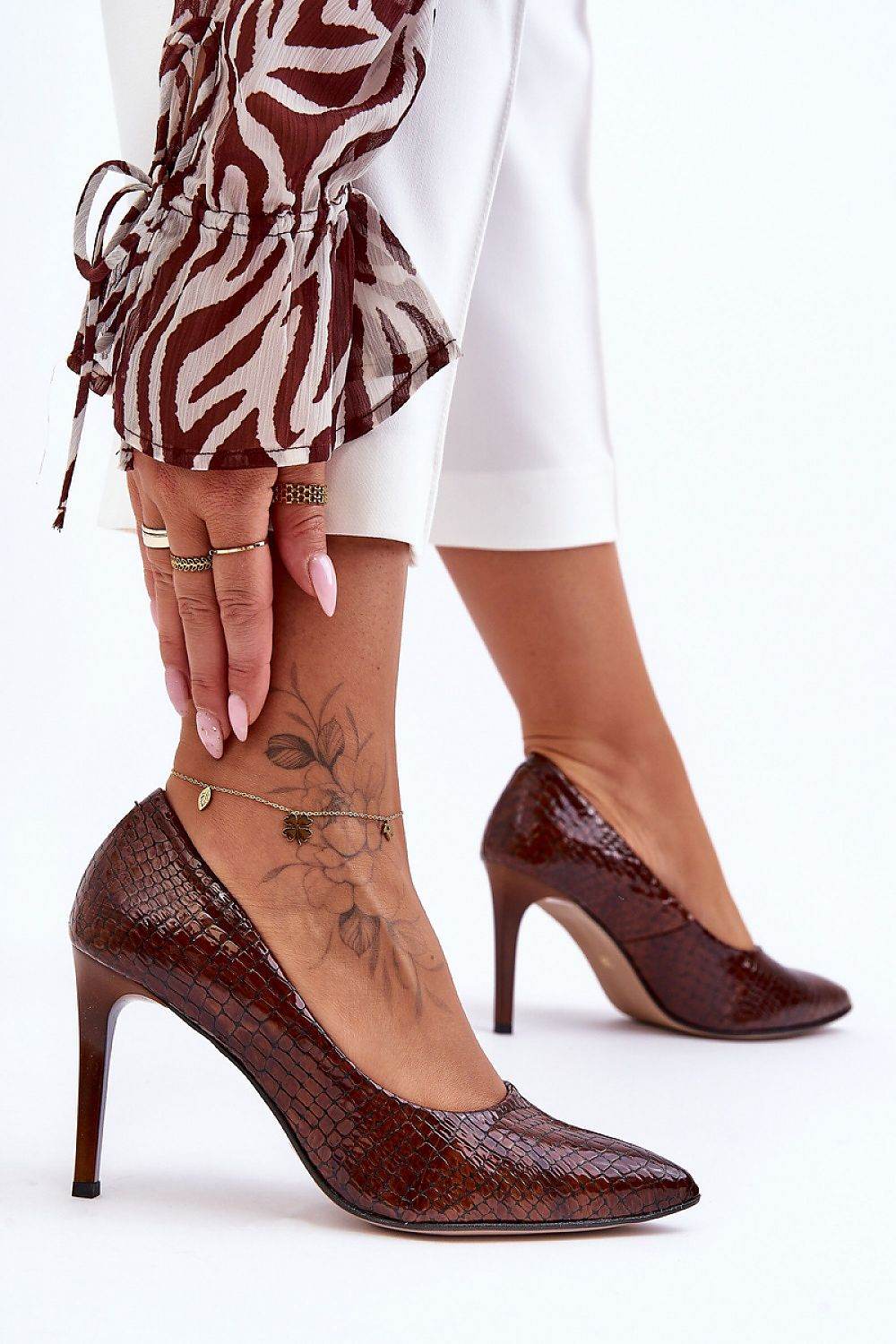 Elegant Stiletto Heels with Luxurious Leather Comfort - INDIEZ COUTURE