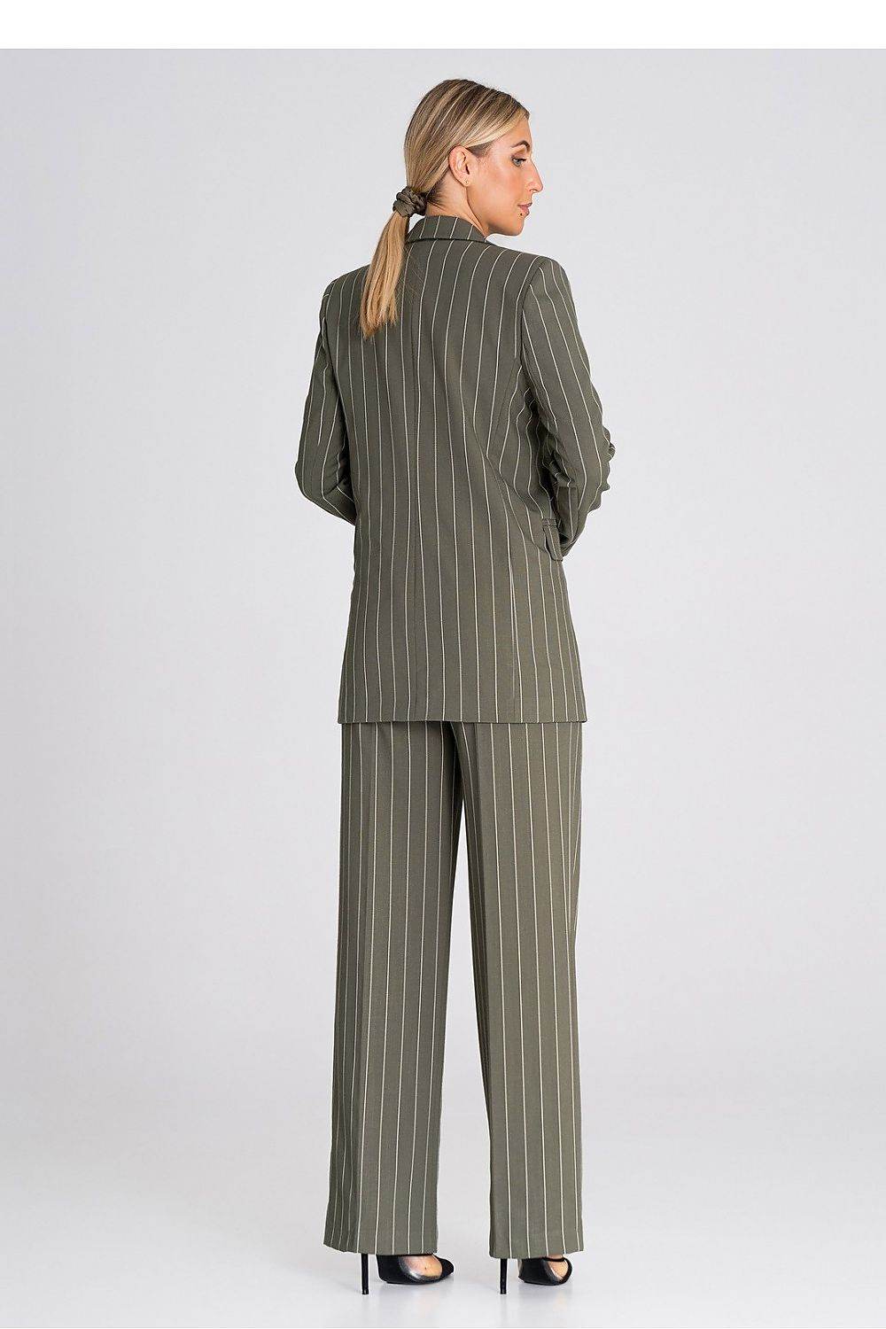 Elegant Long Sleeve Blazer with Double-Breasted Closure - INDIEZ COUTURE