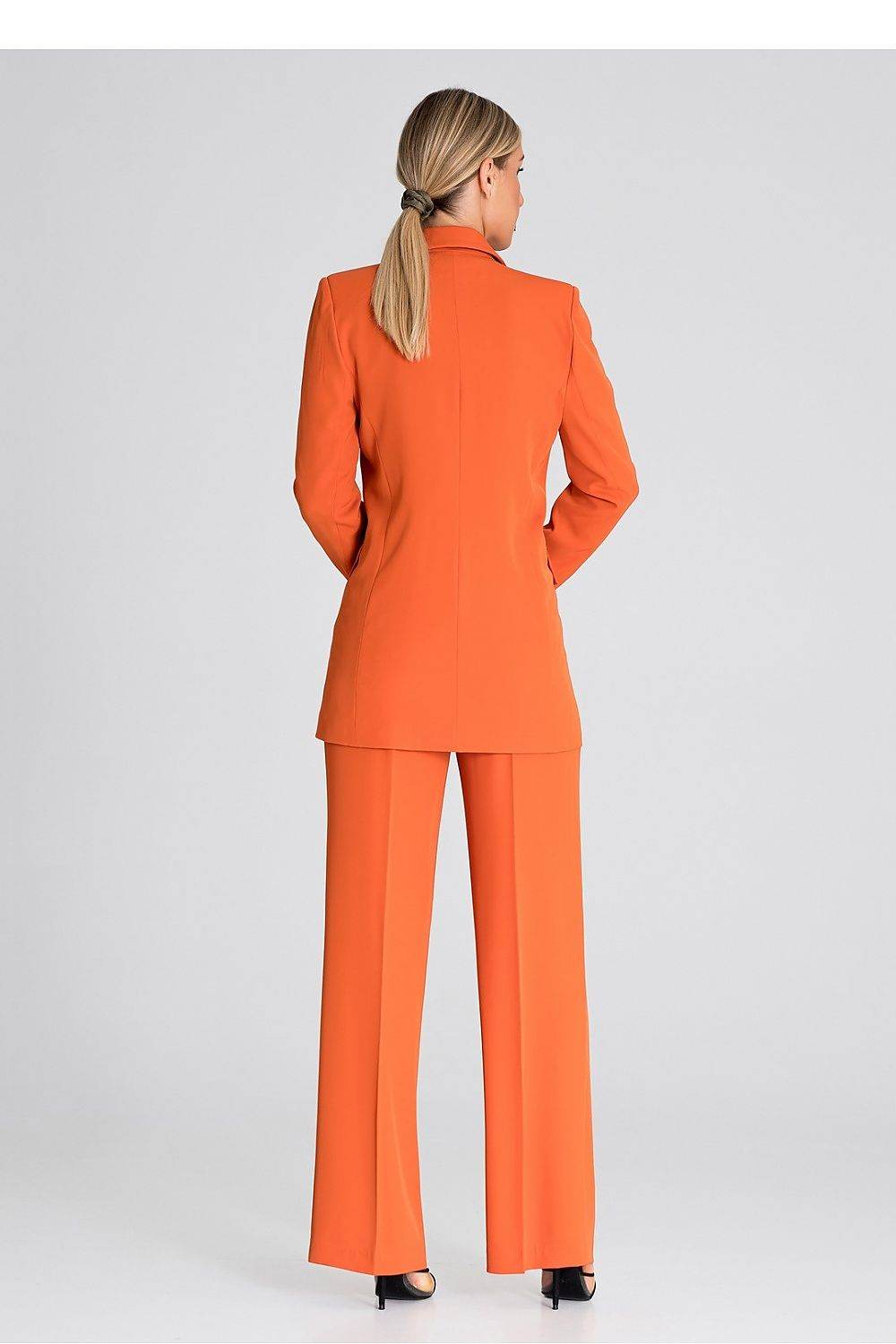 Elegant Long Sleeve Blazer with Double-Breasted Closure - INDIEZ COUTURE