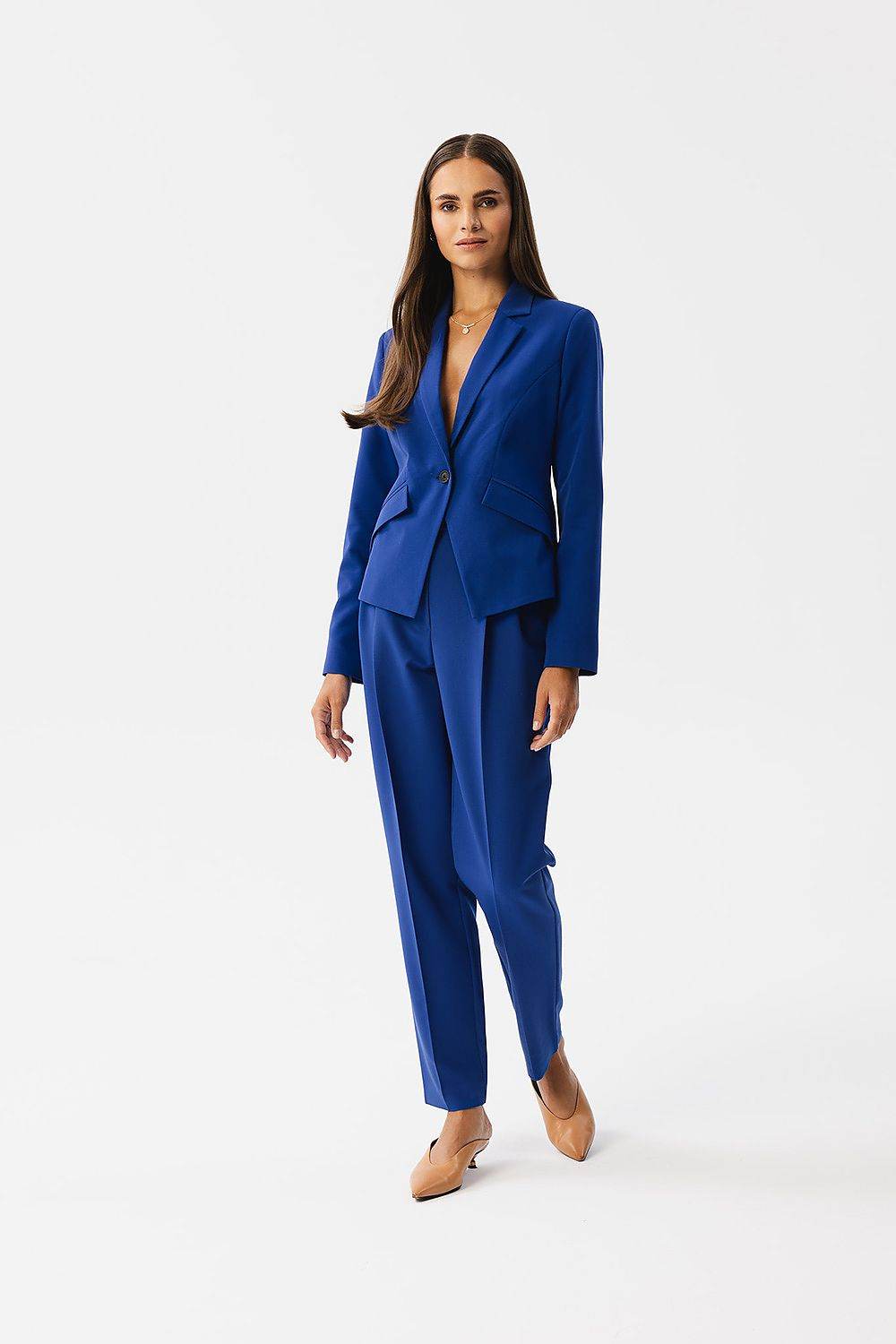 Stylish Women Trousers with Elevated Waist and Tapered Legs - INDIEZ COUTURE
