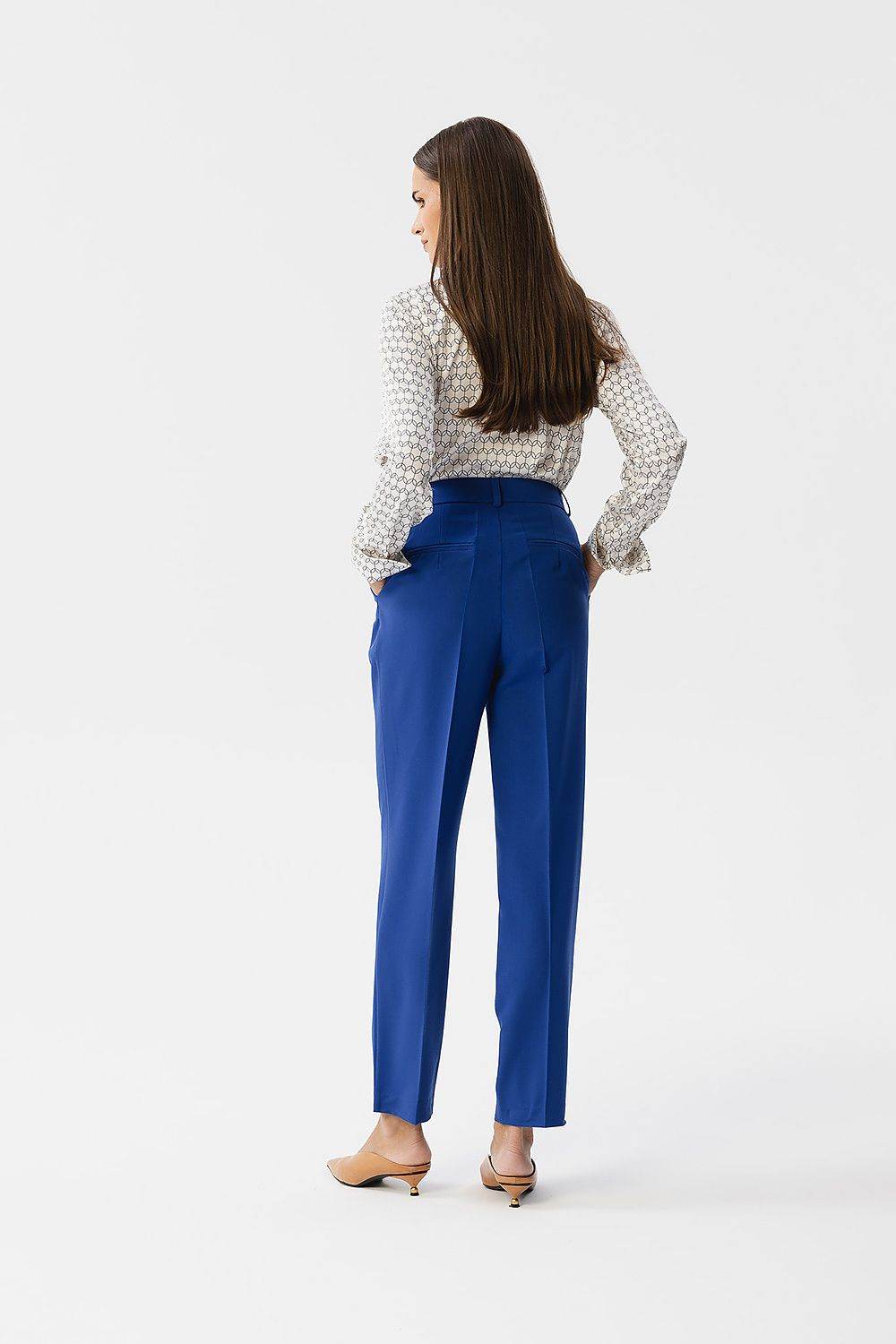 Stylish Women Trousers with Elevated Waist and Tapered Legs - INDIEZ COUTURE